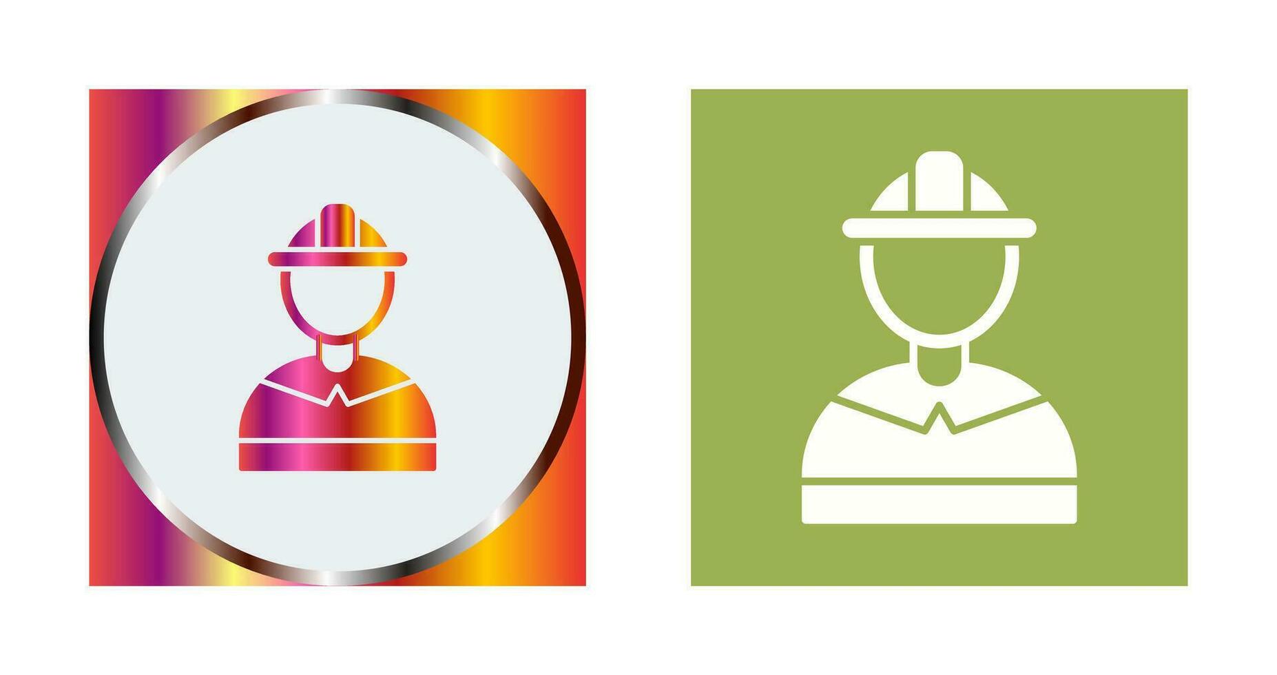 Unique Firefighter Vector Icon