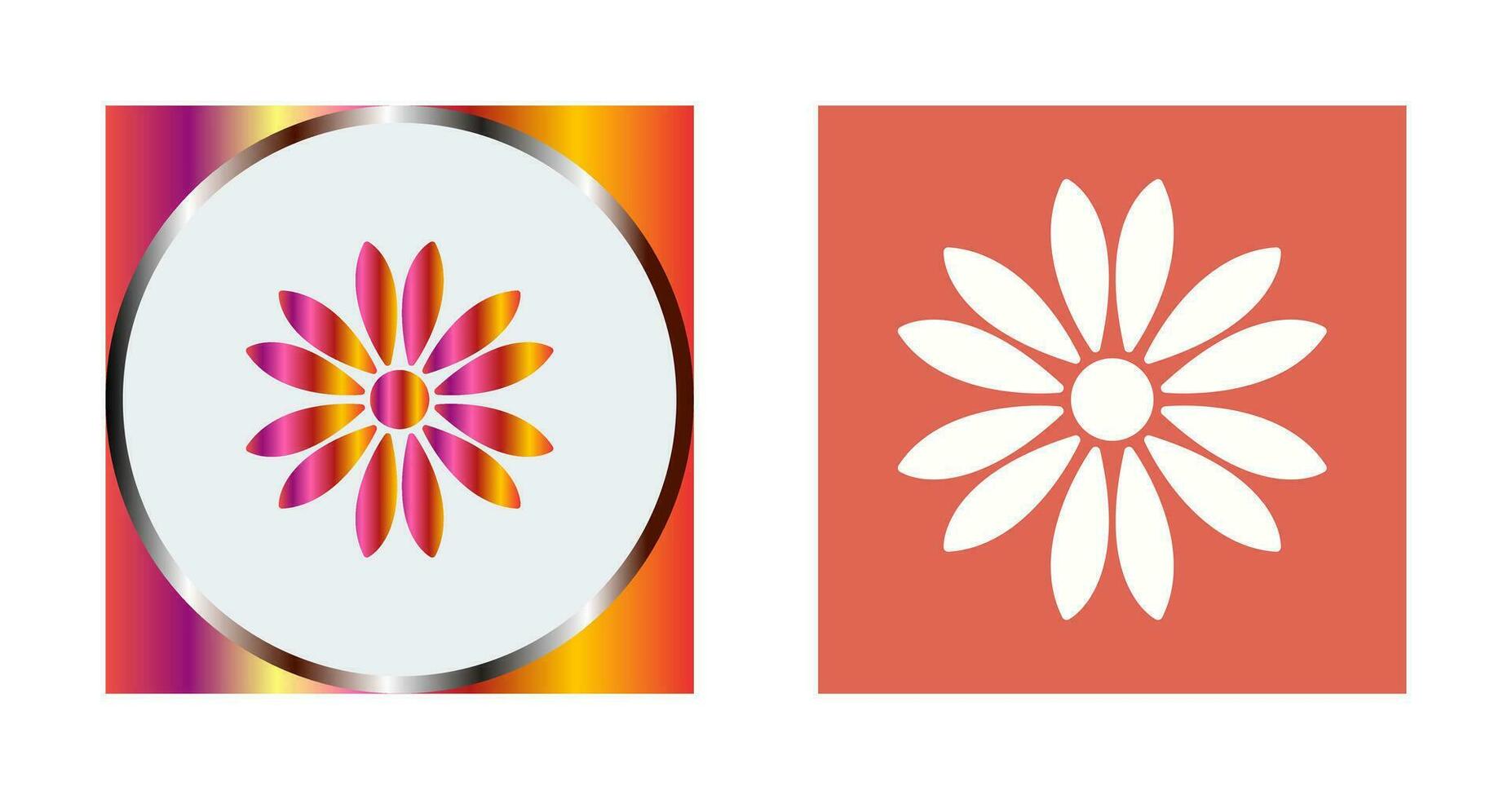 Unique Flower Vector Icon