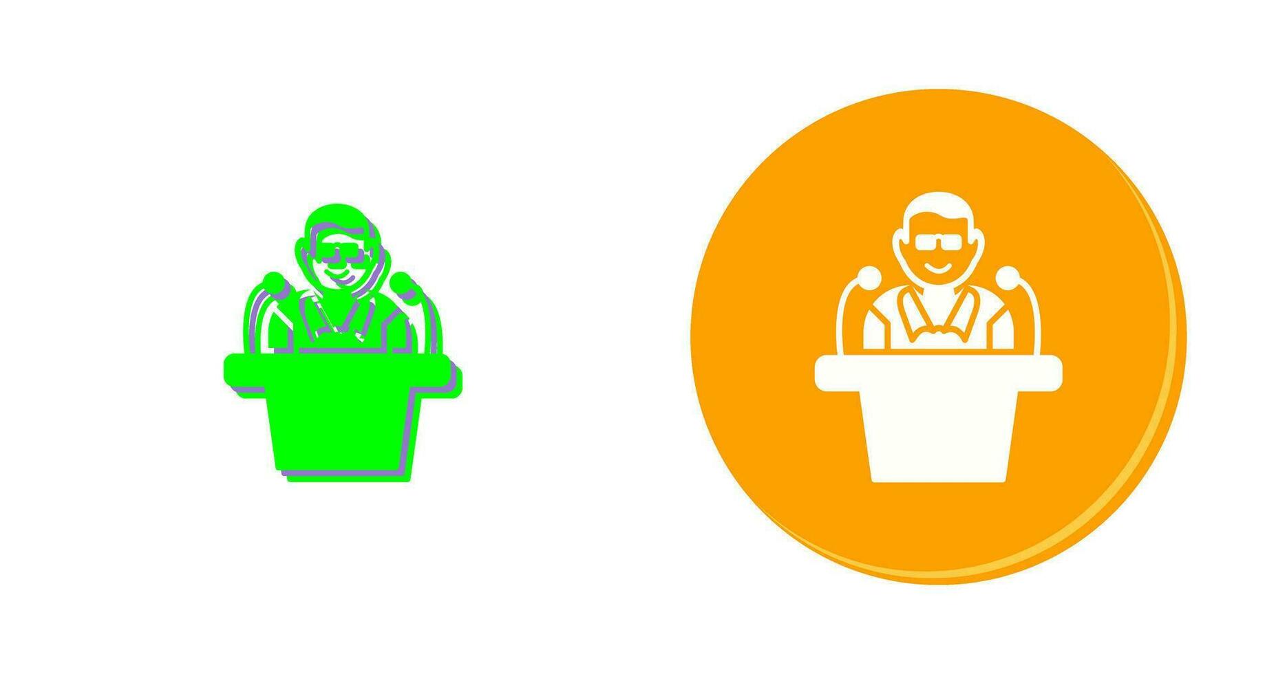 Unique Lecture Vector Icon