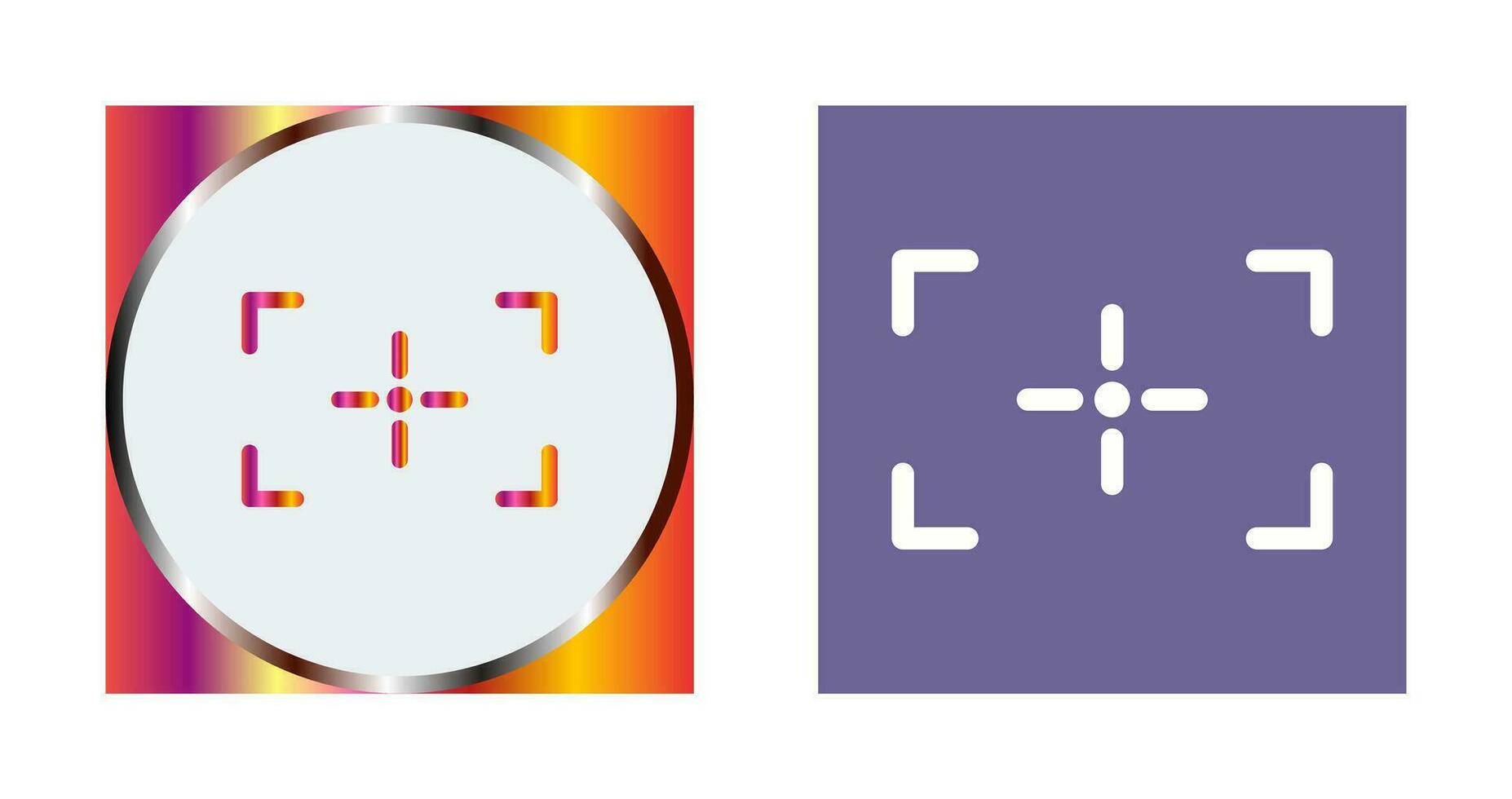 Unique Focus Vector Icon