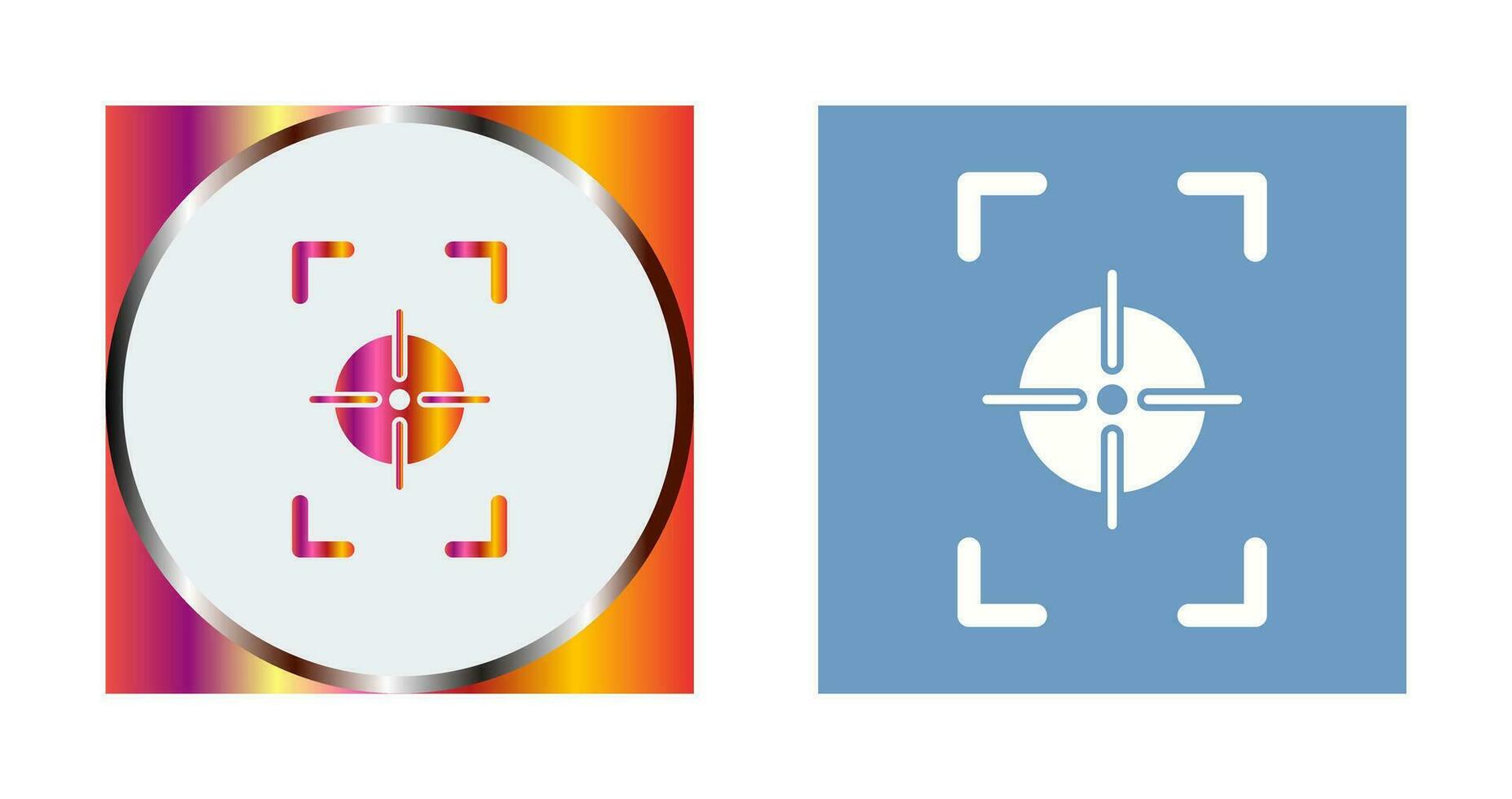Unique Focus Vertical Vector Icon