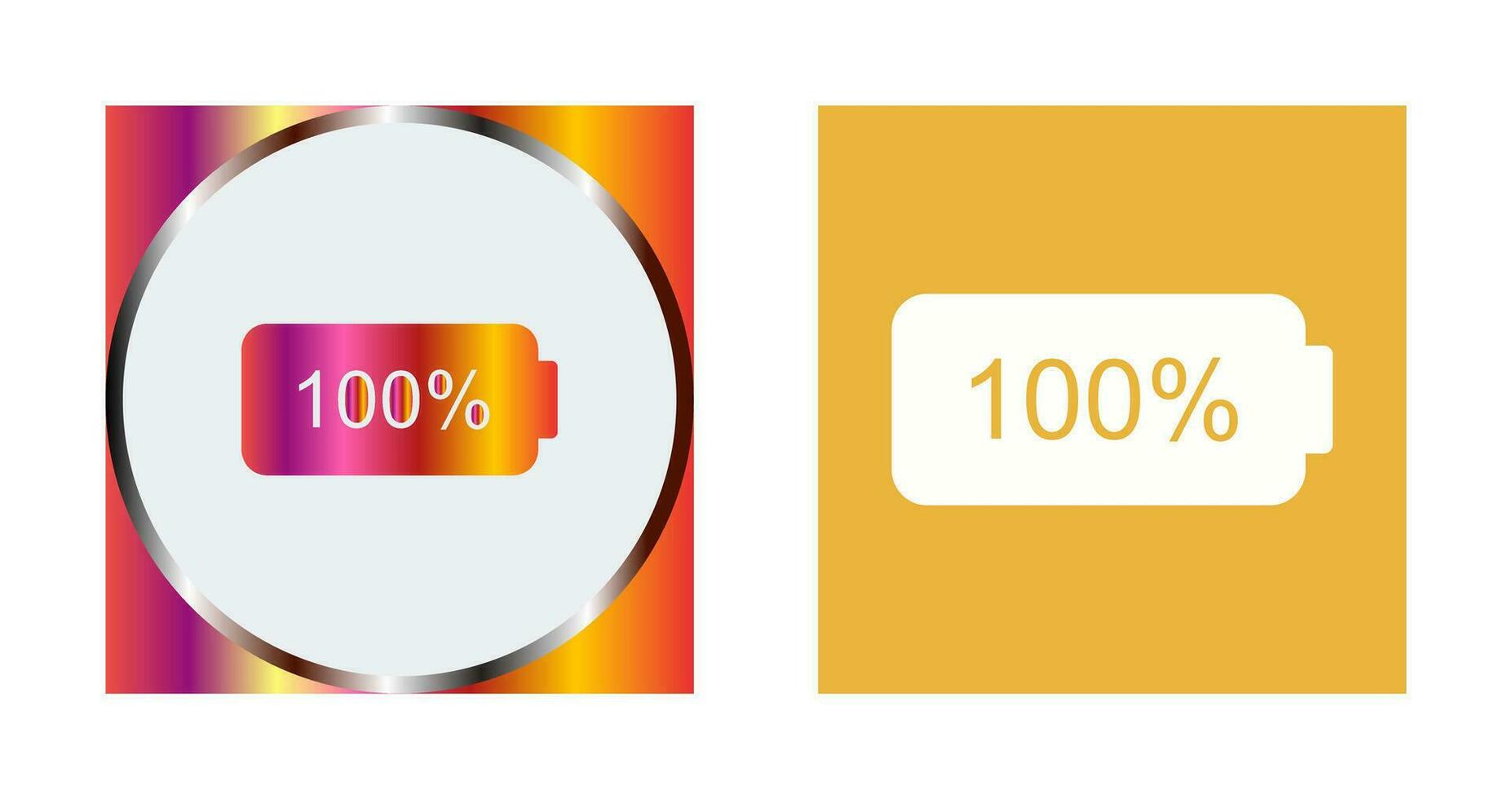 Unique Full Battery Vector Icon