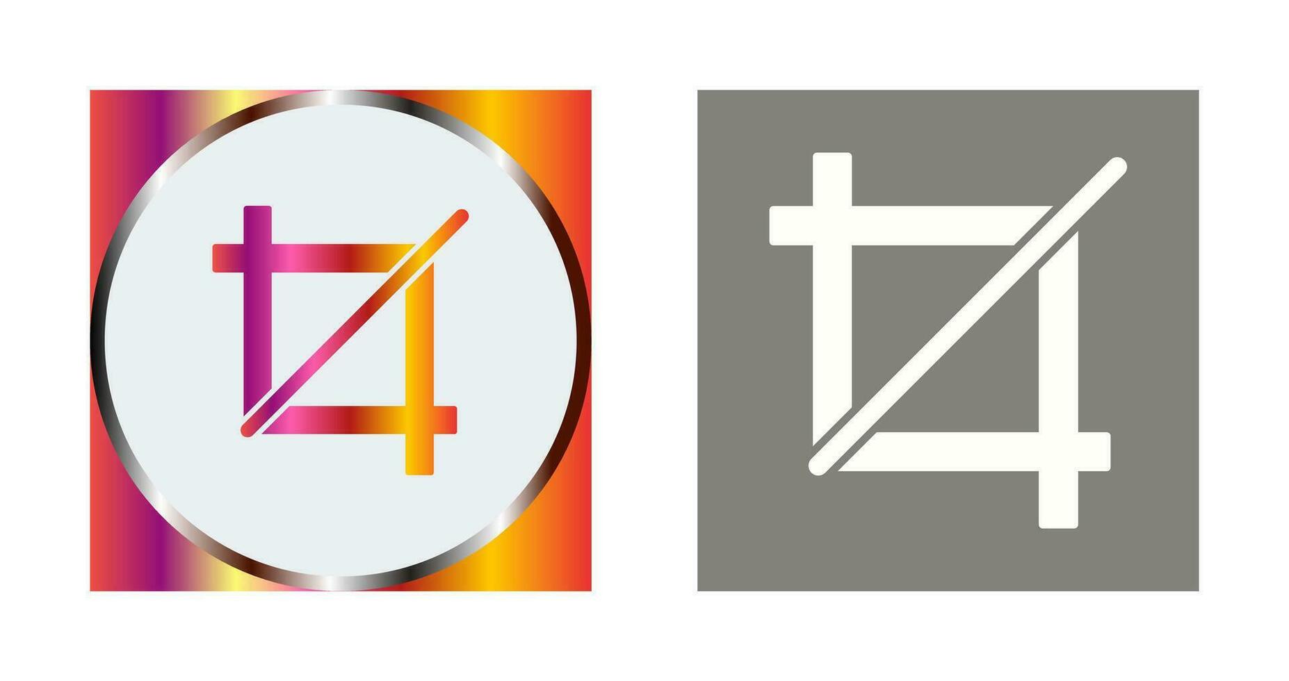 Unique Crop Vector Icon