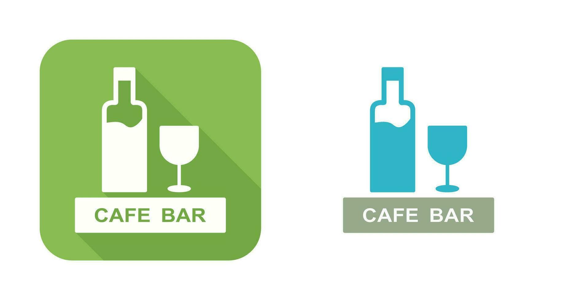 Unique Drinks Cafe Vector Icon