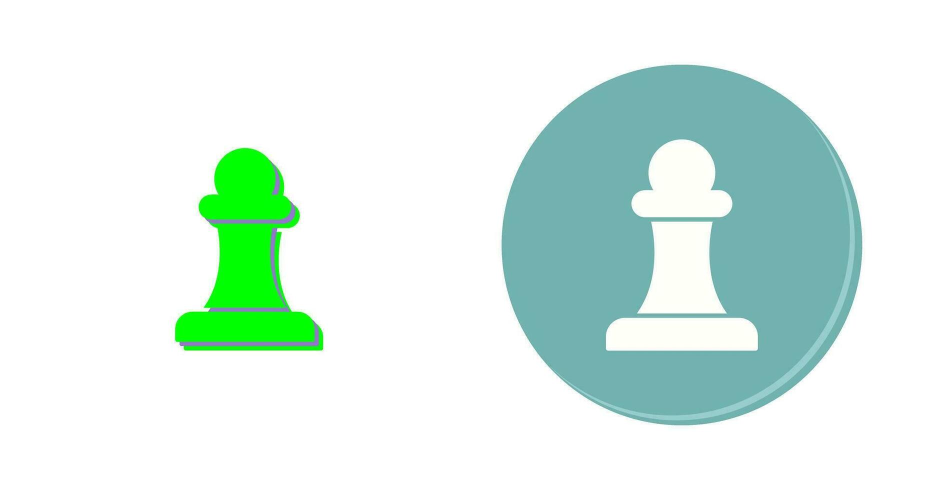 Unique Pawn Vector Icon