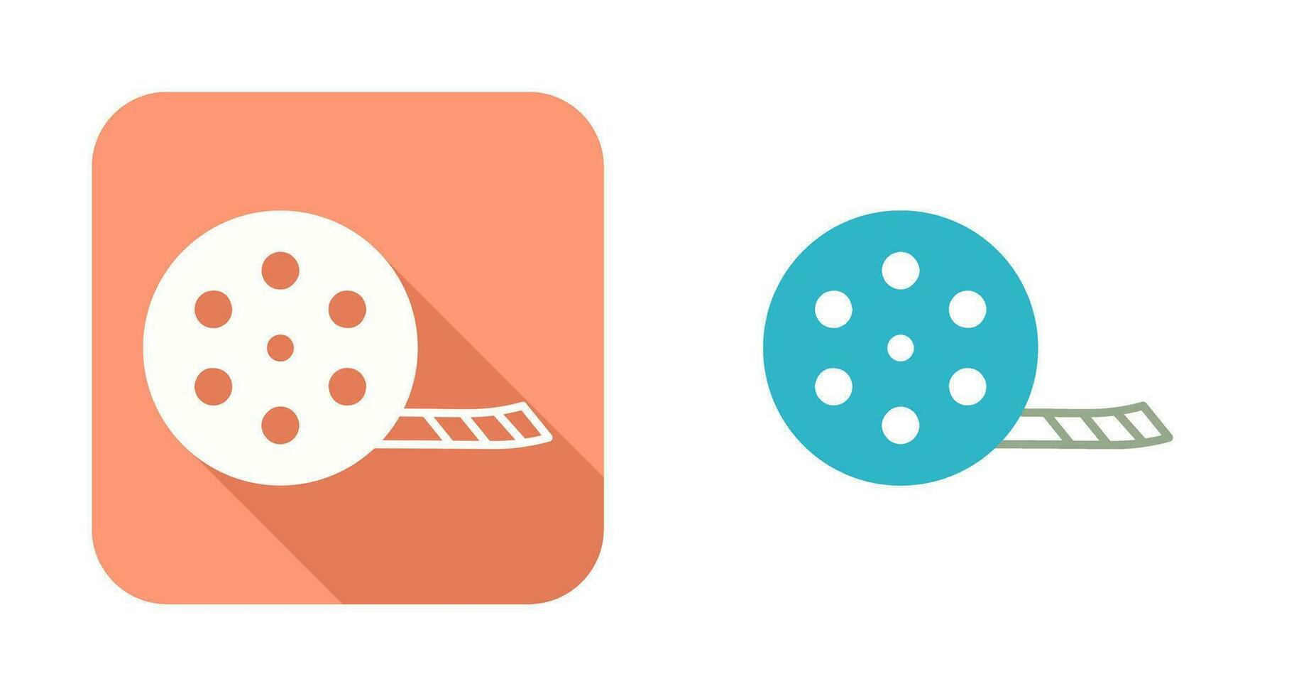 Unique Film Reel Vector Icon