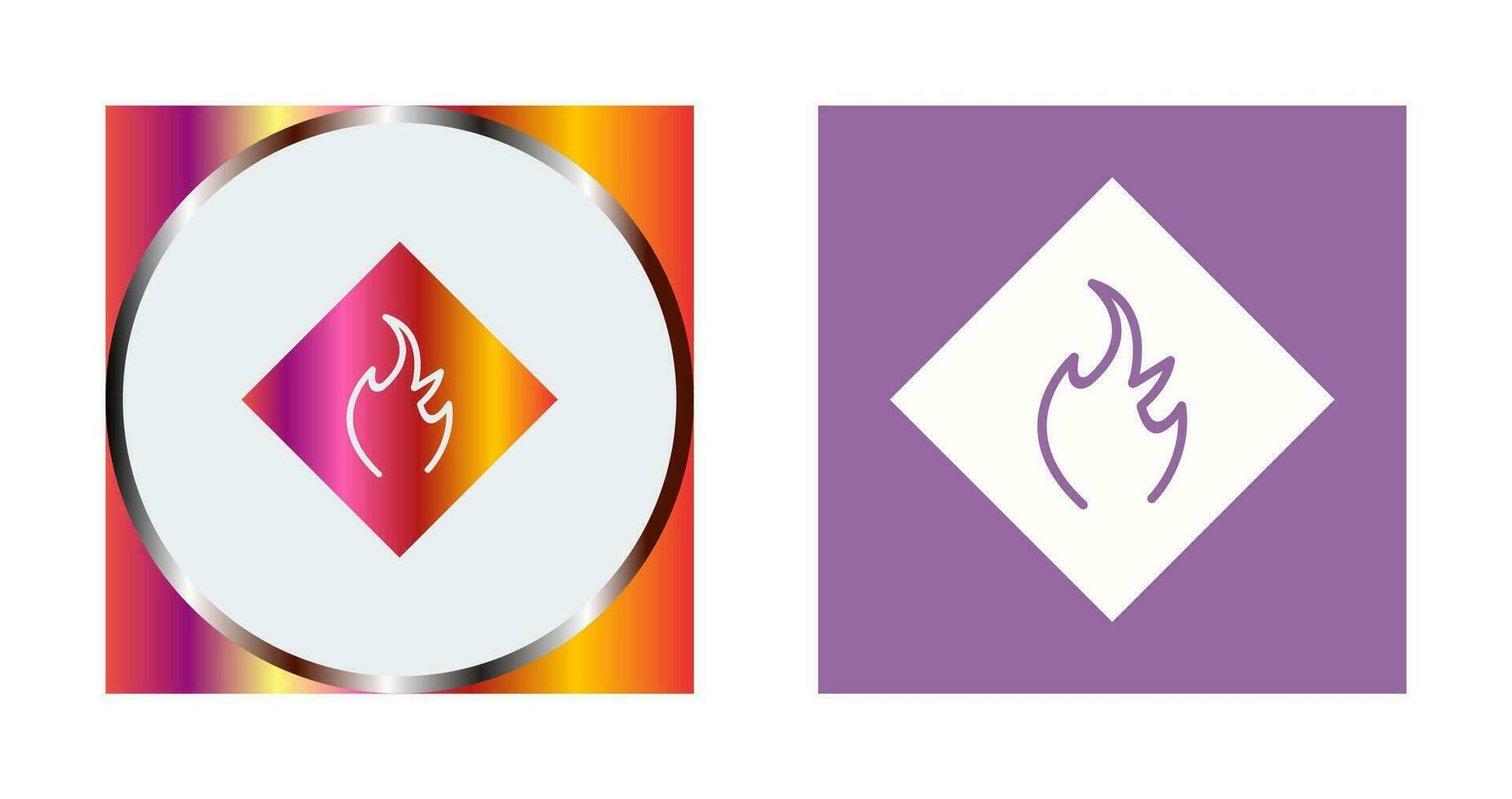 Danger of Flame Vector Icon