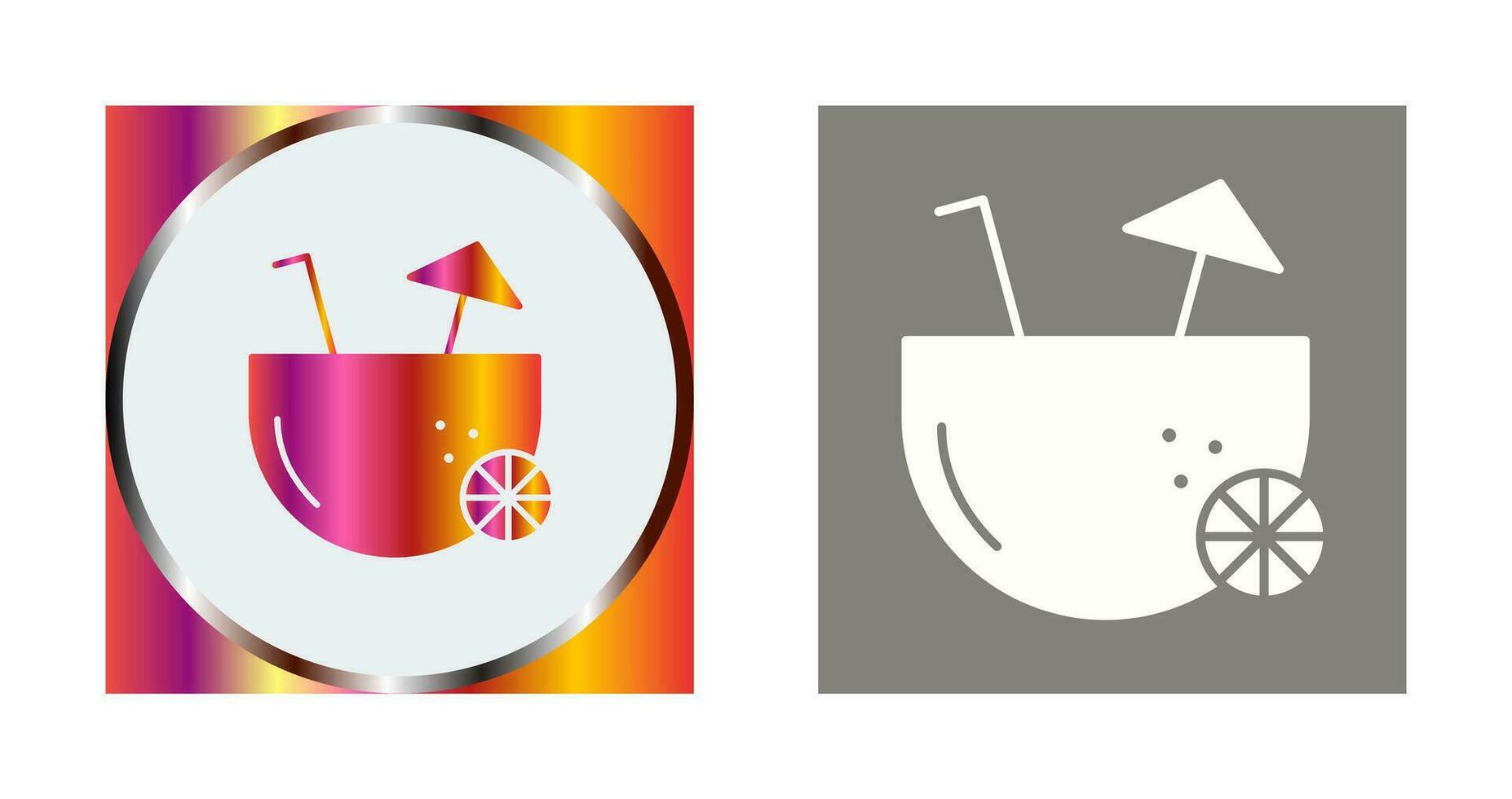 Coconut Drink Vector Icon