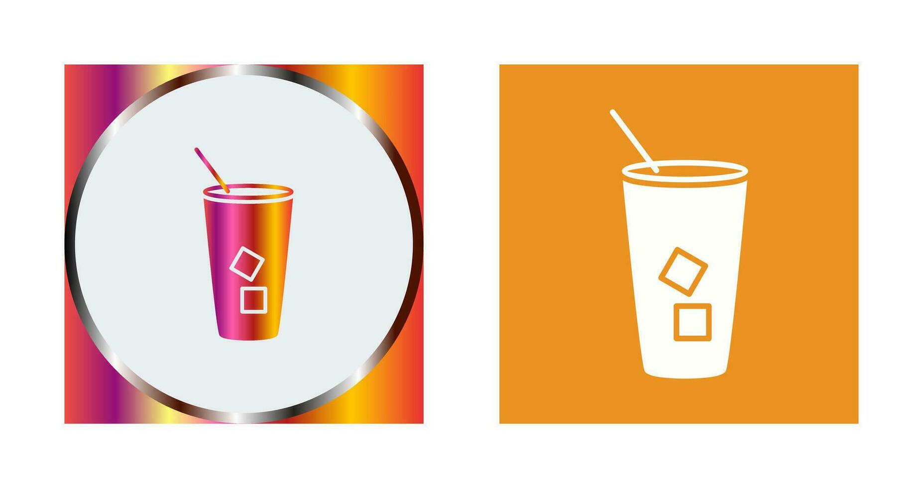 icono de vector de café helado