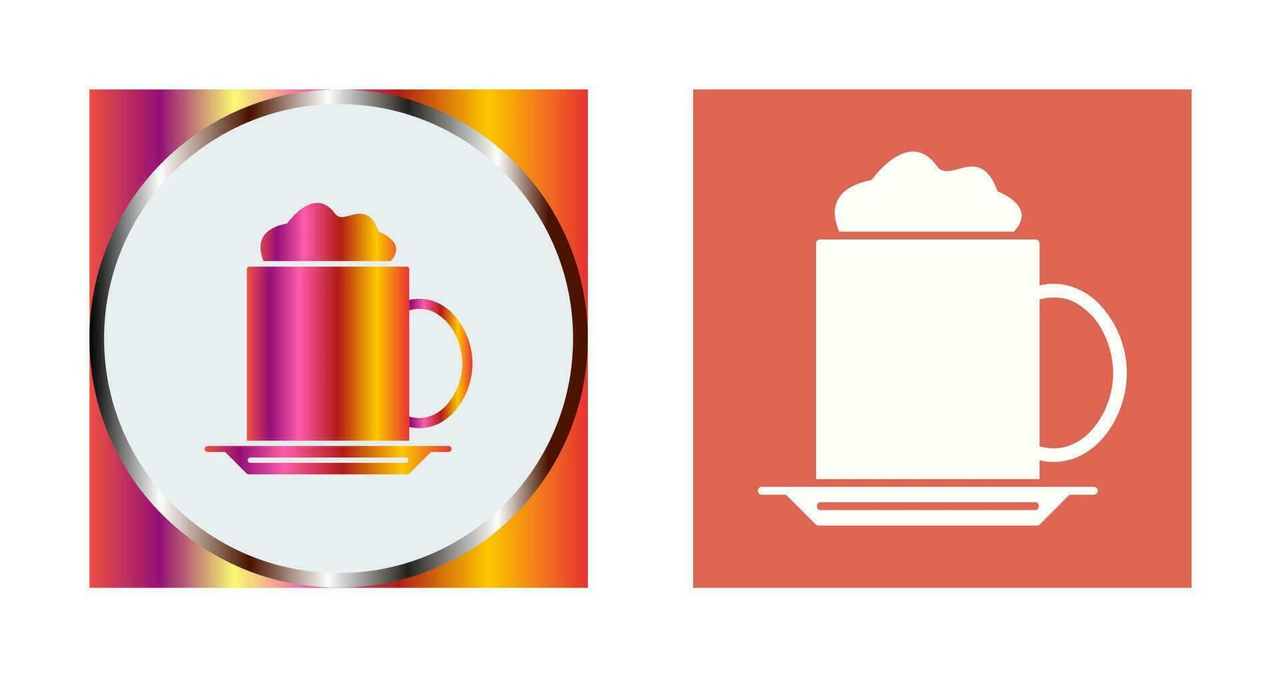 icono de vector de capuchino