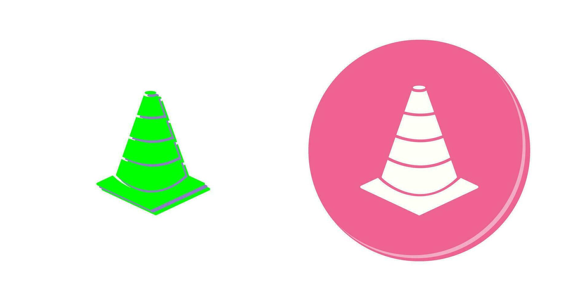 Unique Cone Vector Icon