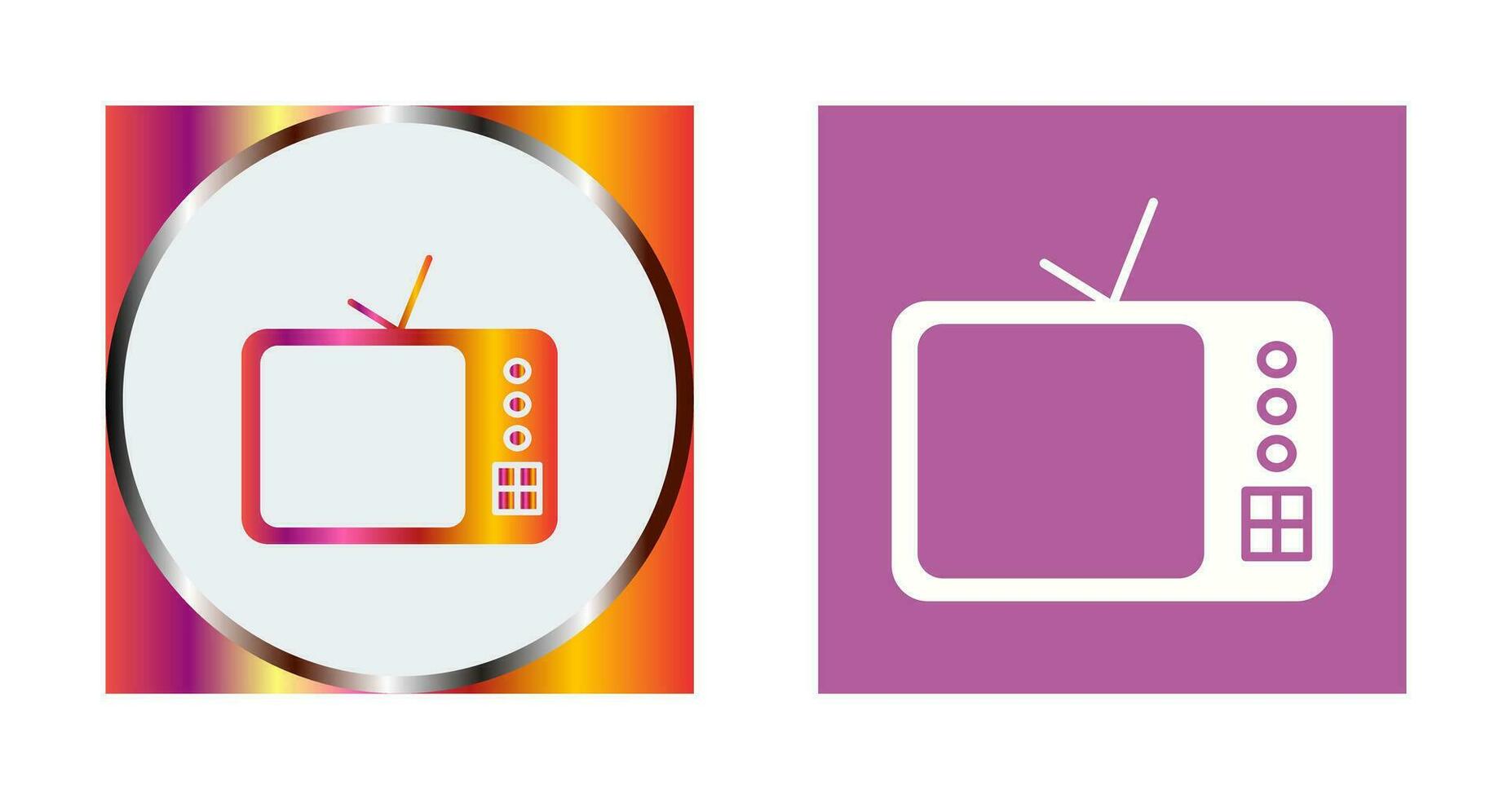 icono de vector de televisor