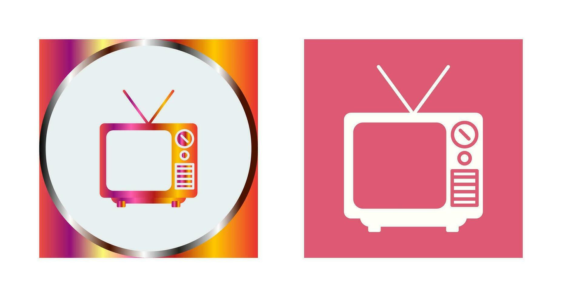 icono de vector de transmisión de televisión