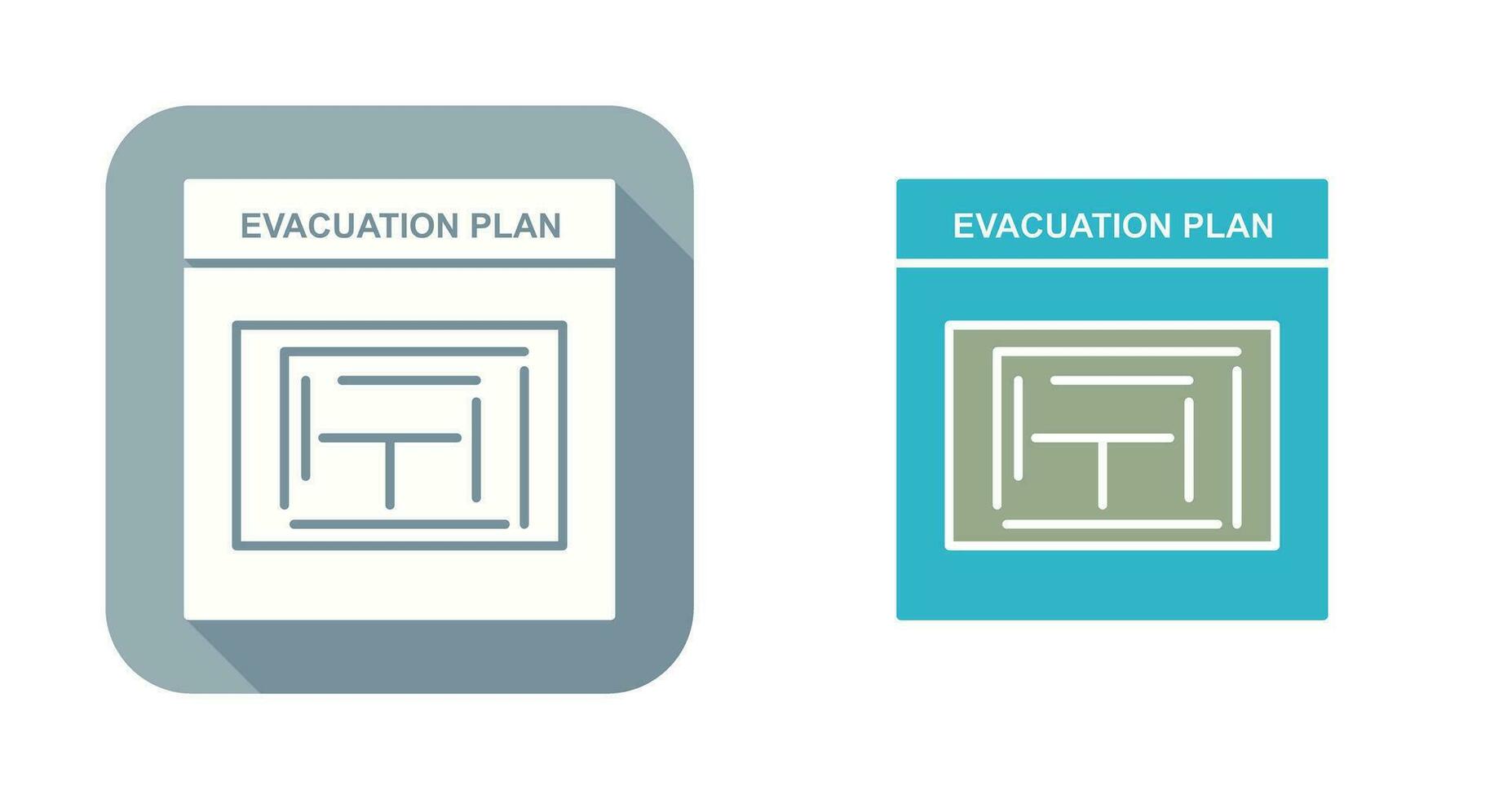 Evacuation Plan Vector Icon