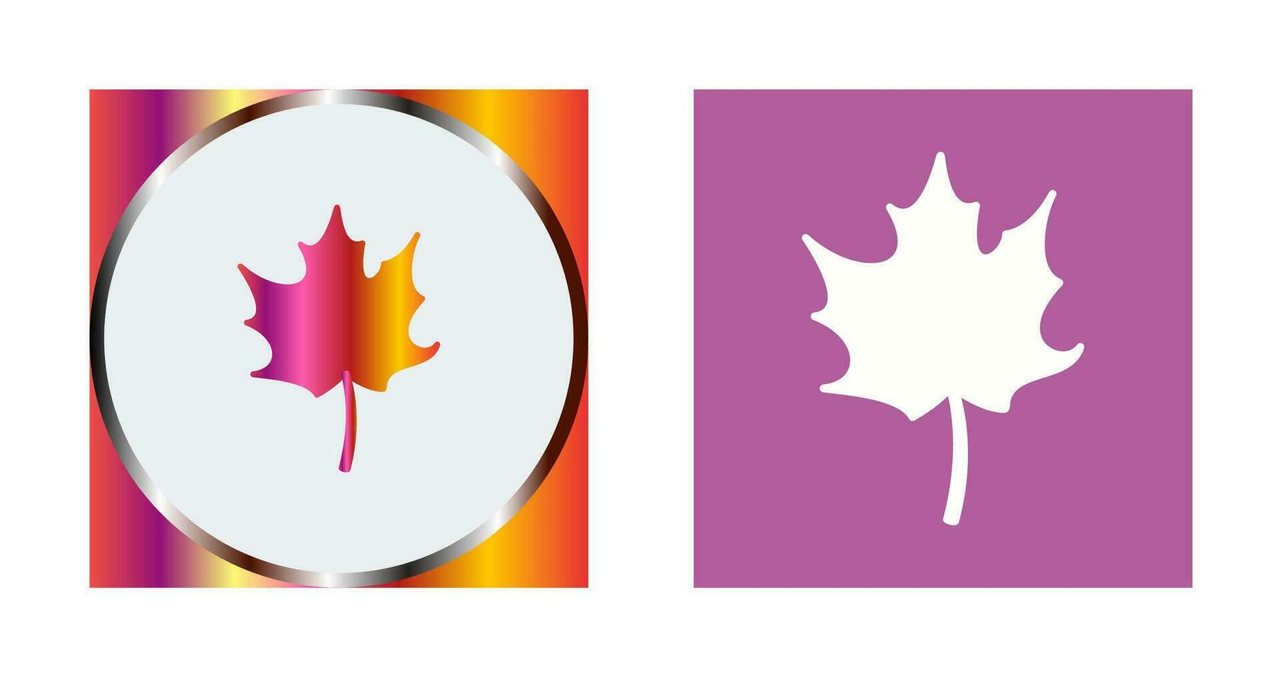 Autumn Leaf Vector Icon