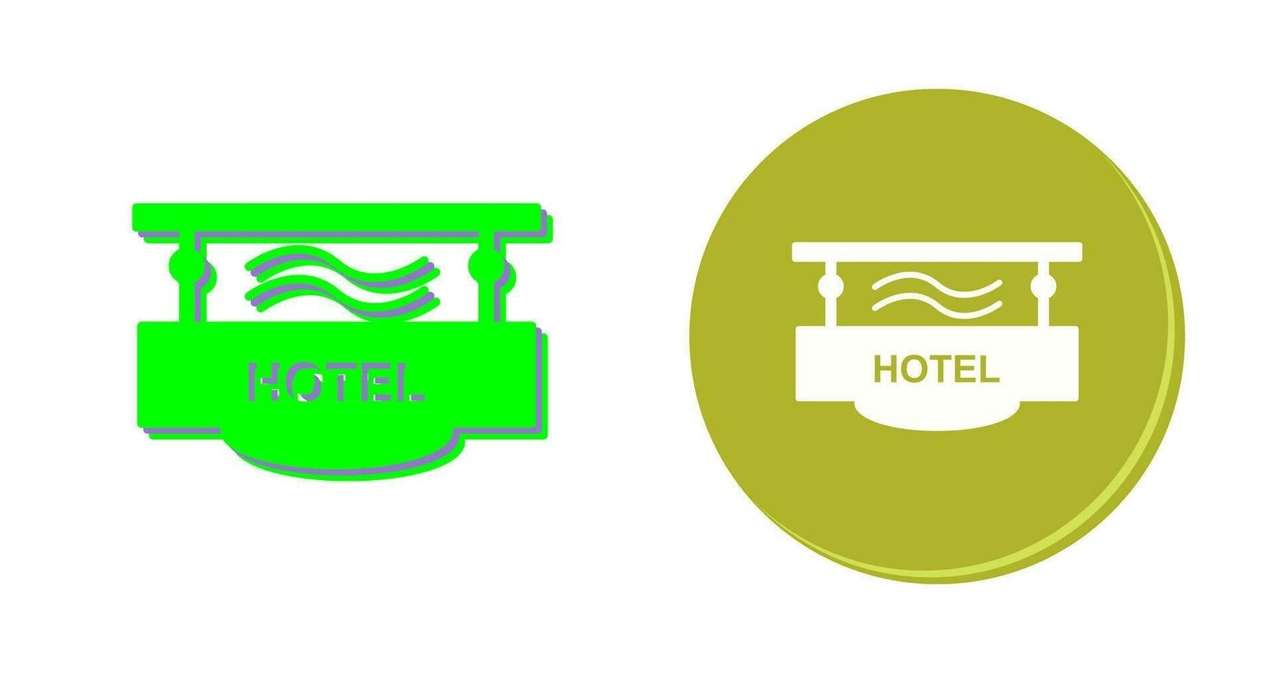 Hotel Sign Vector Icon