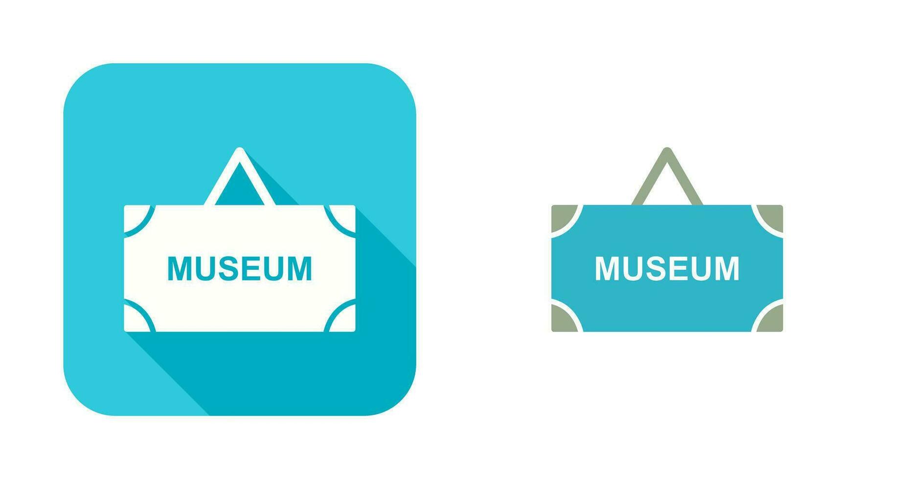 Museum Tag Vector Icon