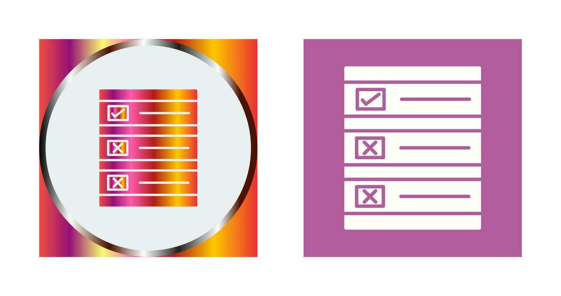 Ballot Paper Vector Icon