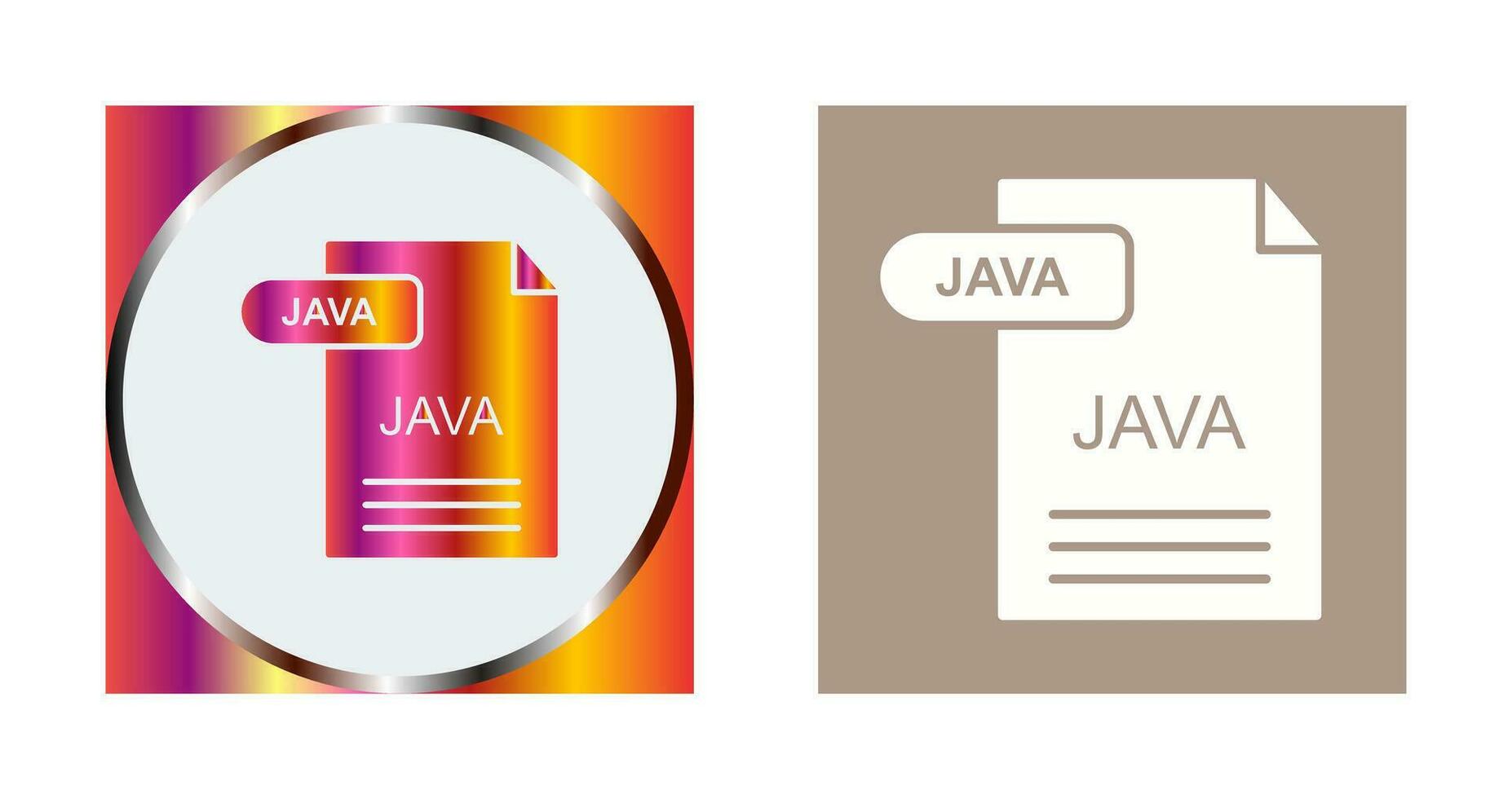 icono de vector de java