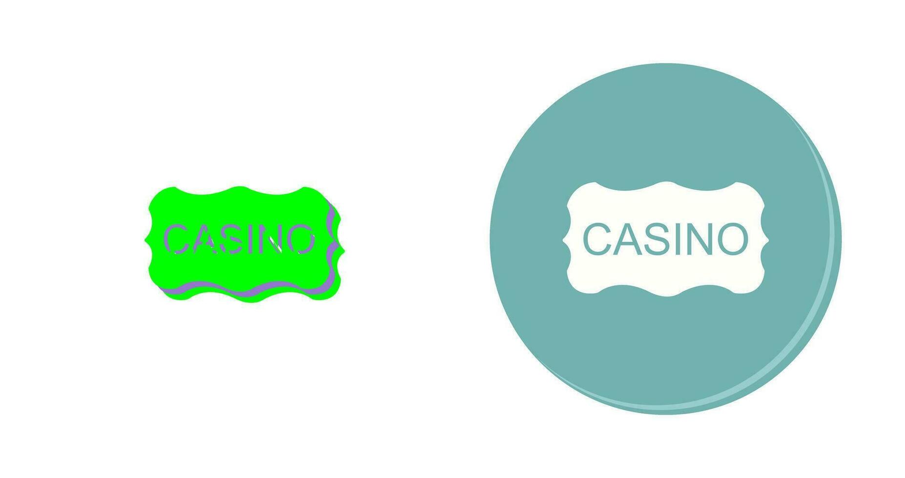 Casino Sign Vector Icon