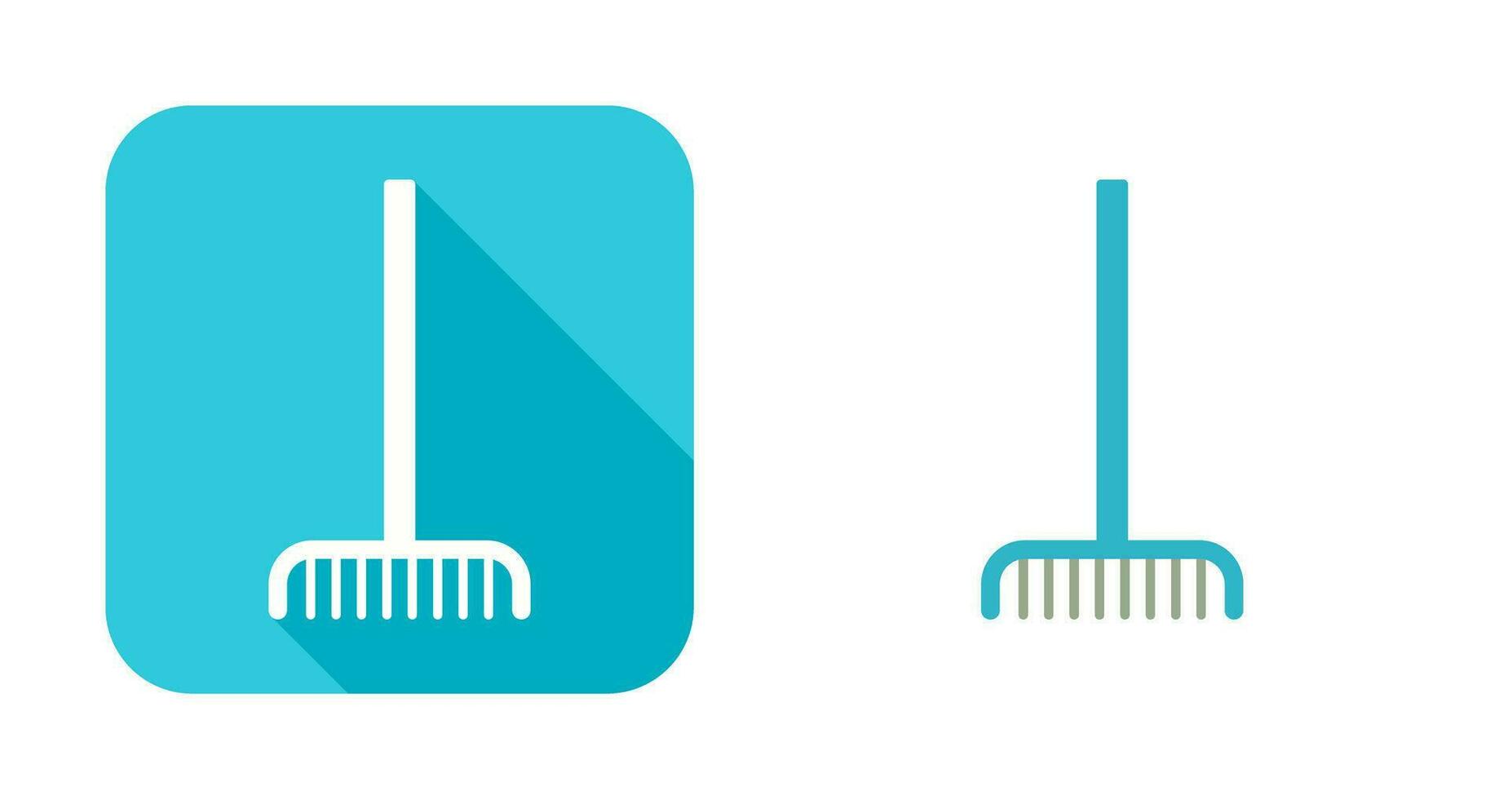 Fork picking Leaves Vector Icon