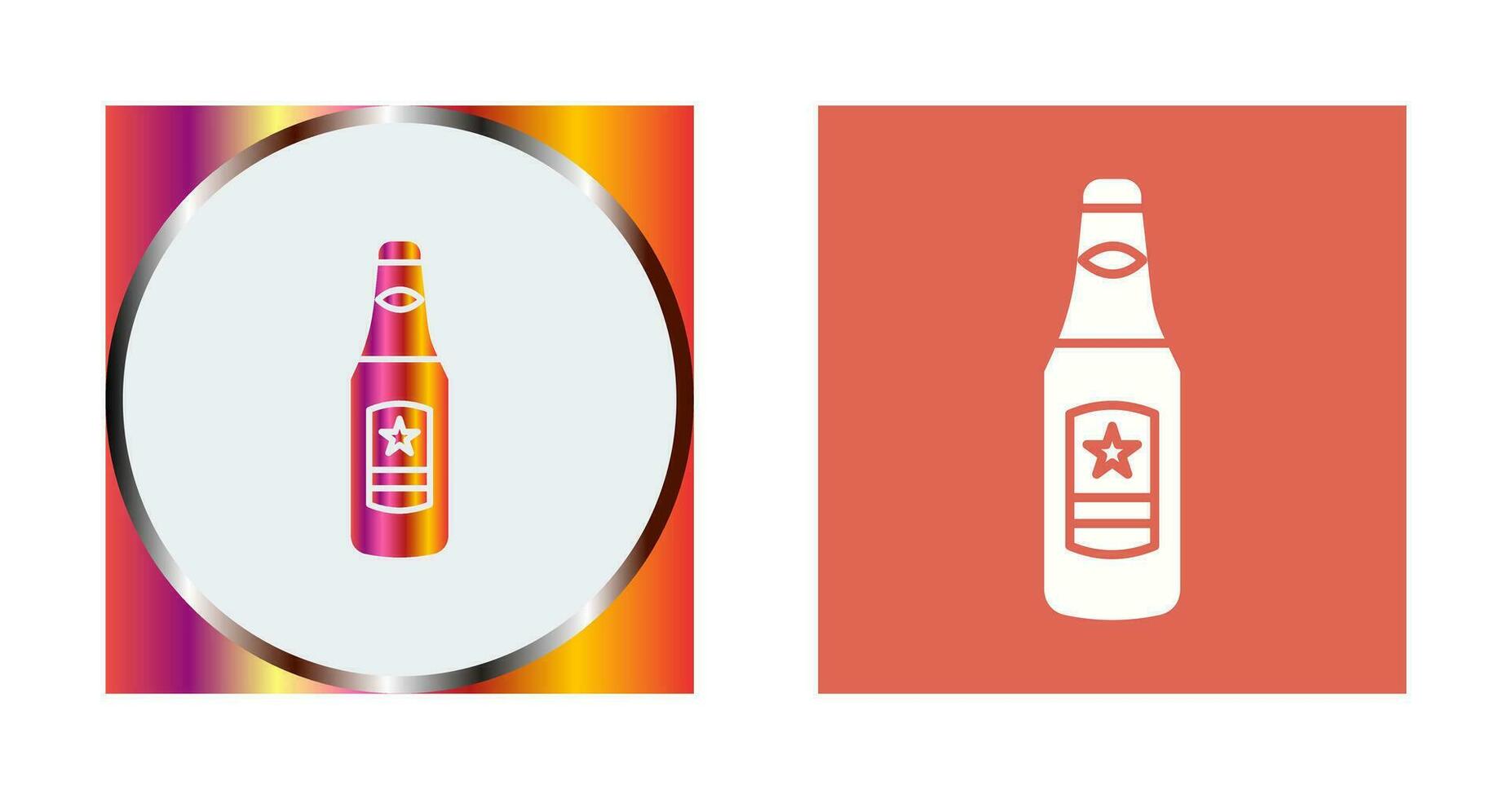 icono de vector de botella de cerveza