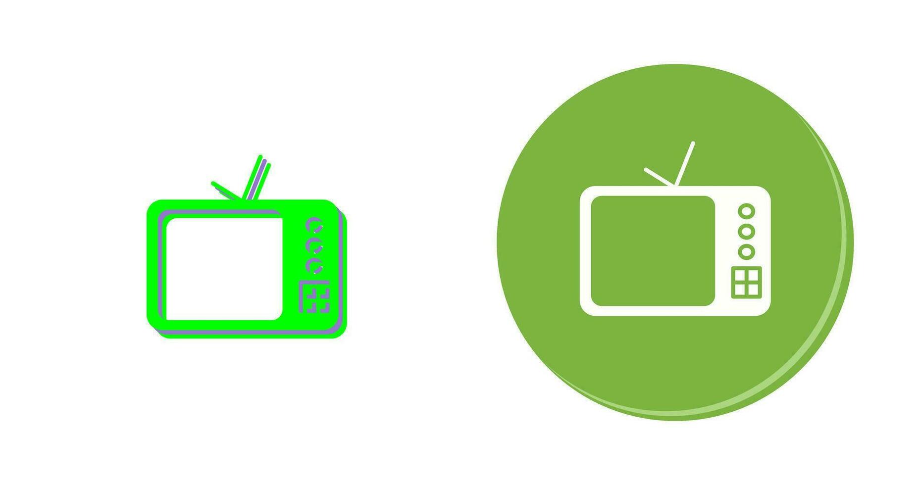 TV Set Vector Icon