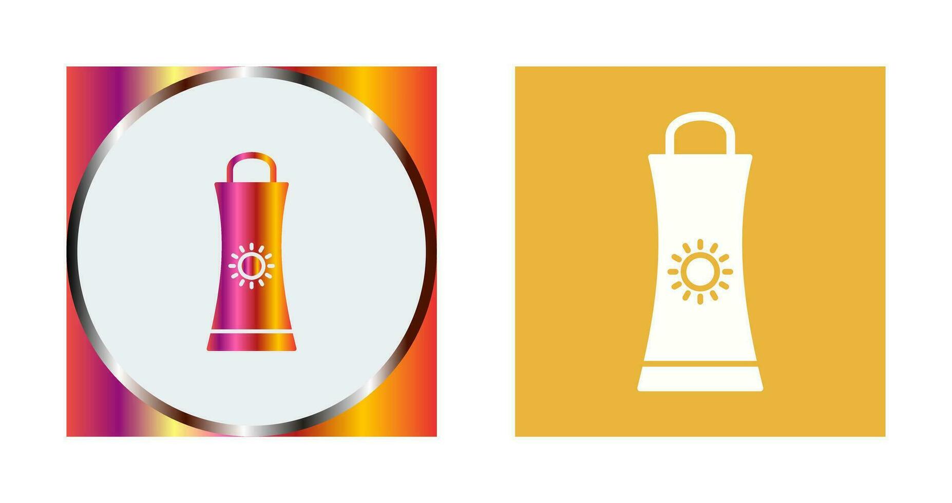 Sunblock Cream Vector Icon