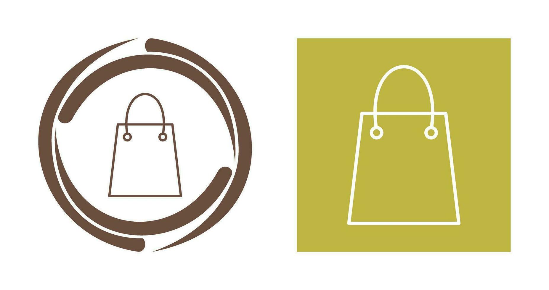 Unique Shopping Bag Vector Icon