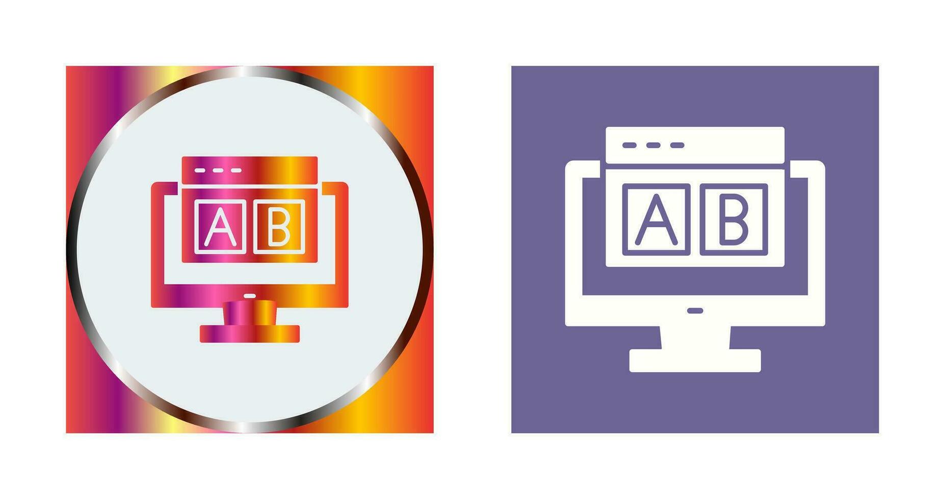 AB Testing Vector Icon