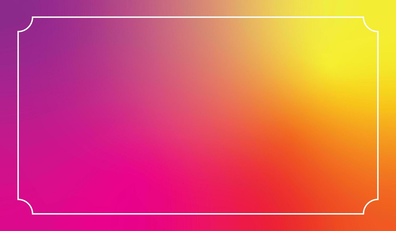 Bright colorful abstract blurry background with white frame photo