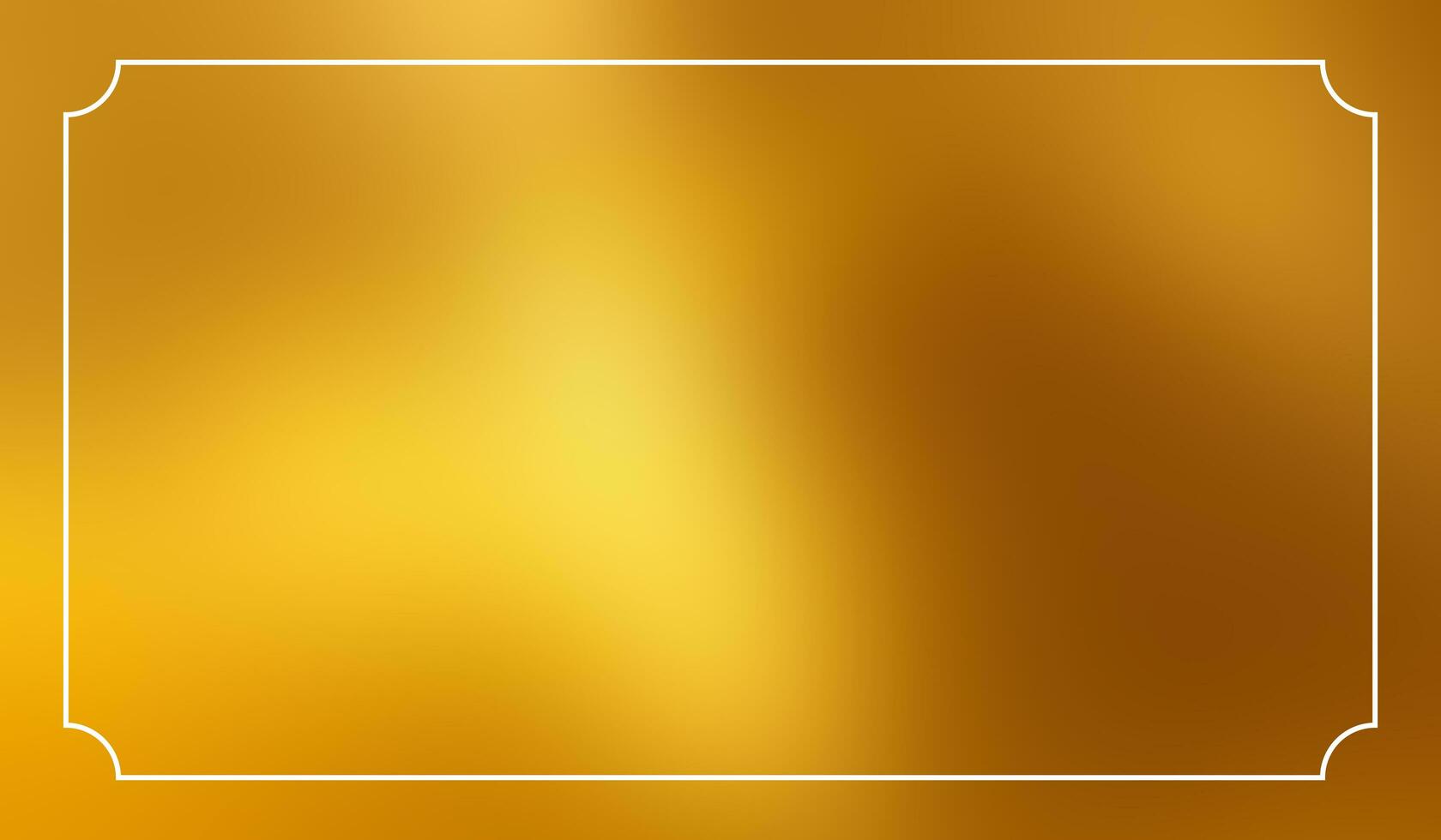 Gold background gradient foil yellow texture frame. Smooth gold gradient blur metallic photo