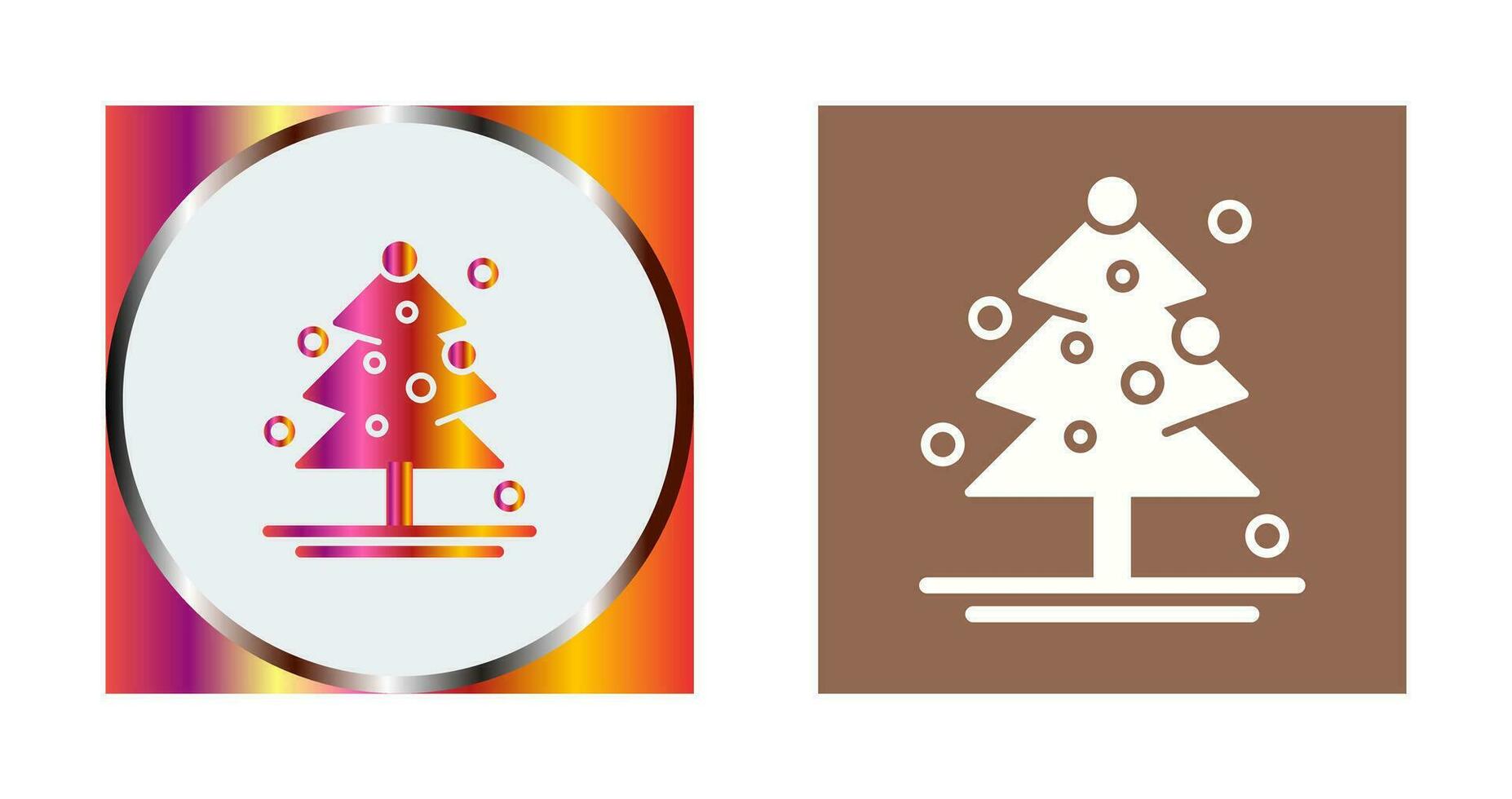 icono de vector de árbol de navidad