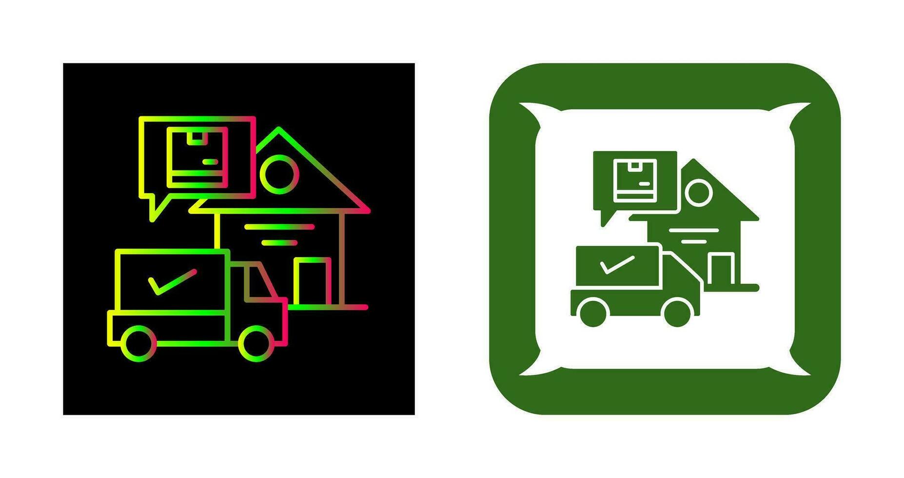 Package Receiving Vector Icon