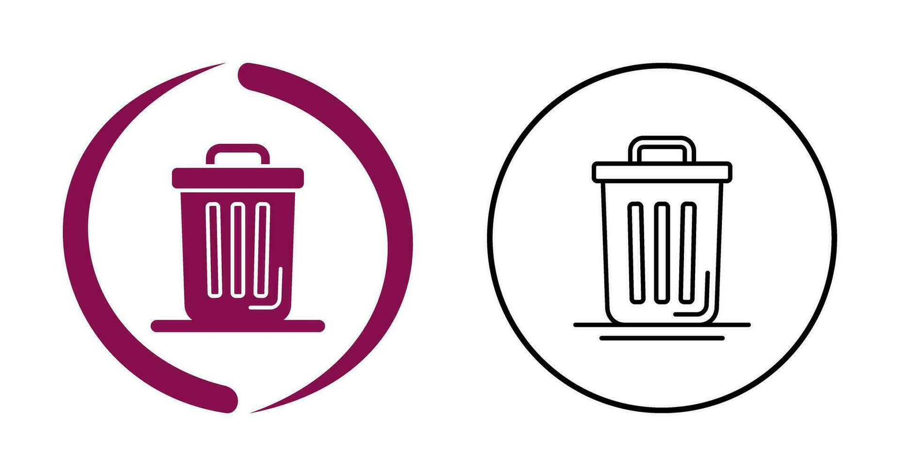 Trash Can Vector Icon