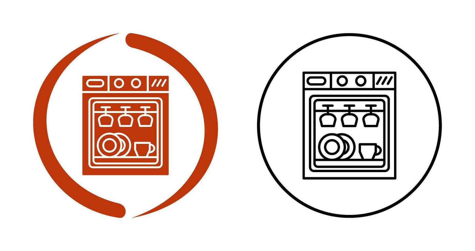 Dishwasher Vector Icon