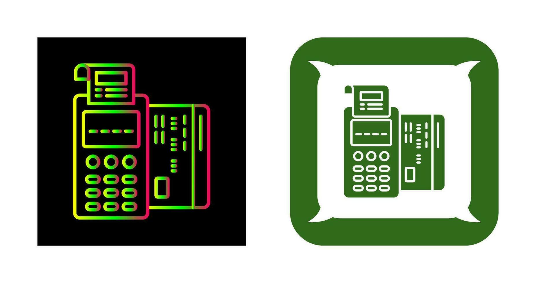 Pos Terminal Vector Icon