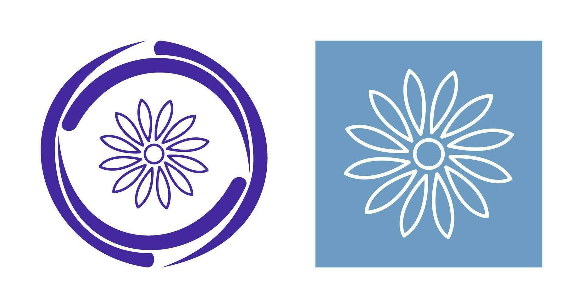 Unique Flower Vector Icon