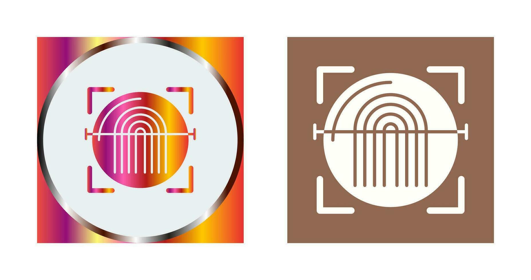 Fingerprint Scanner Vector Icon