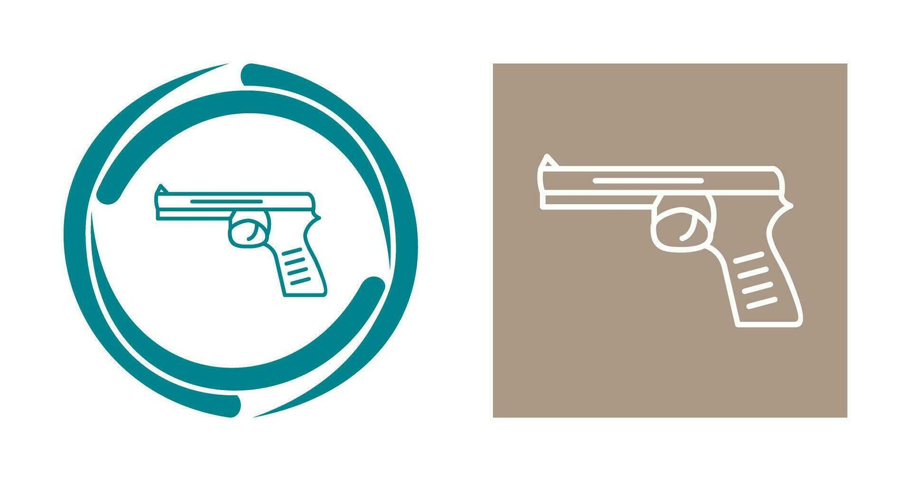 Unique Pistol Vector Icon