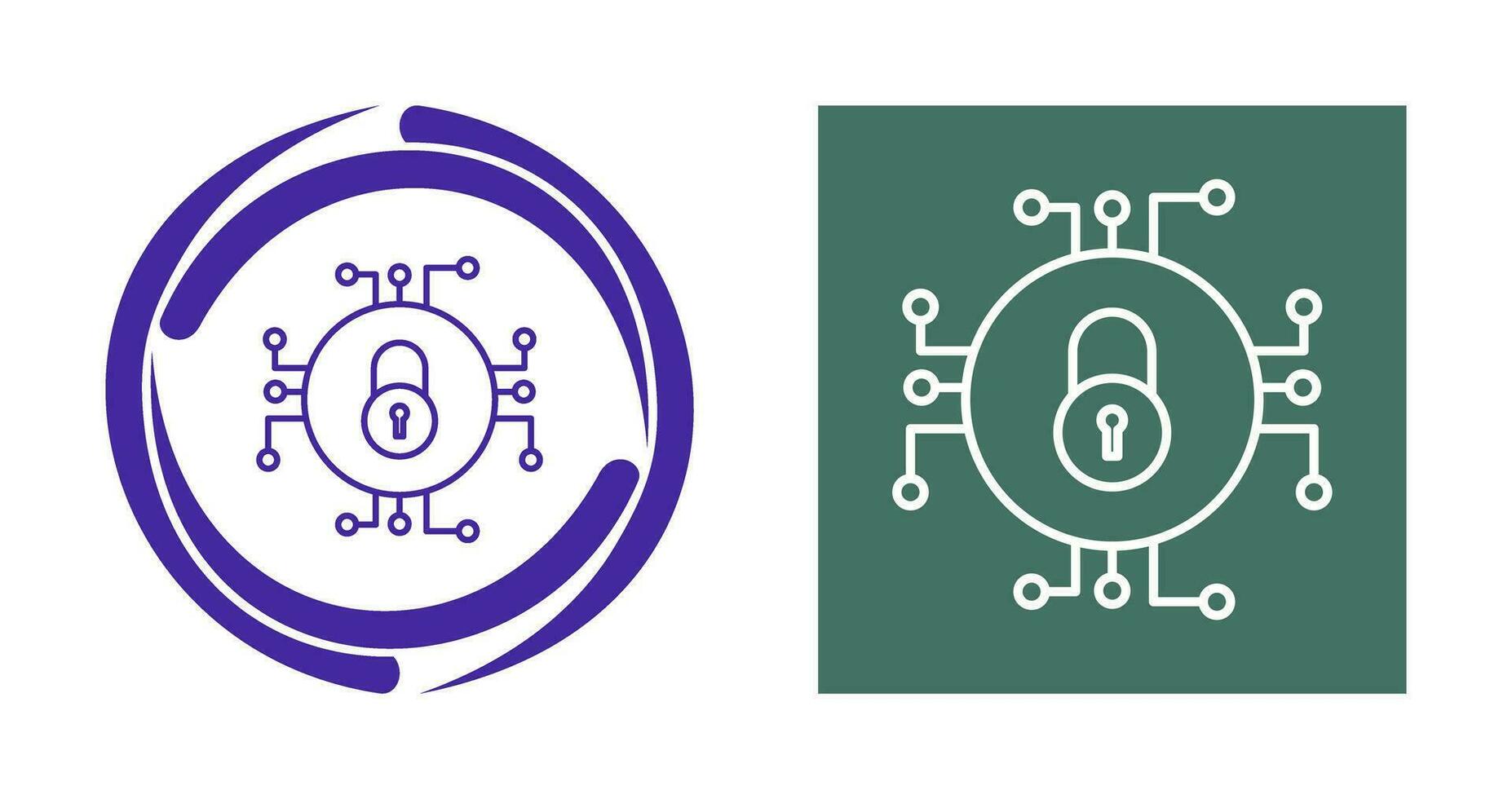 Unique Data Security Vector Icon