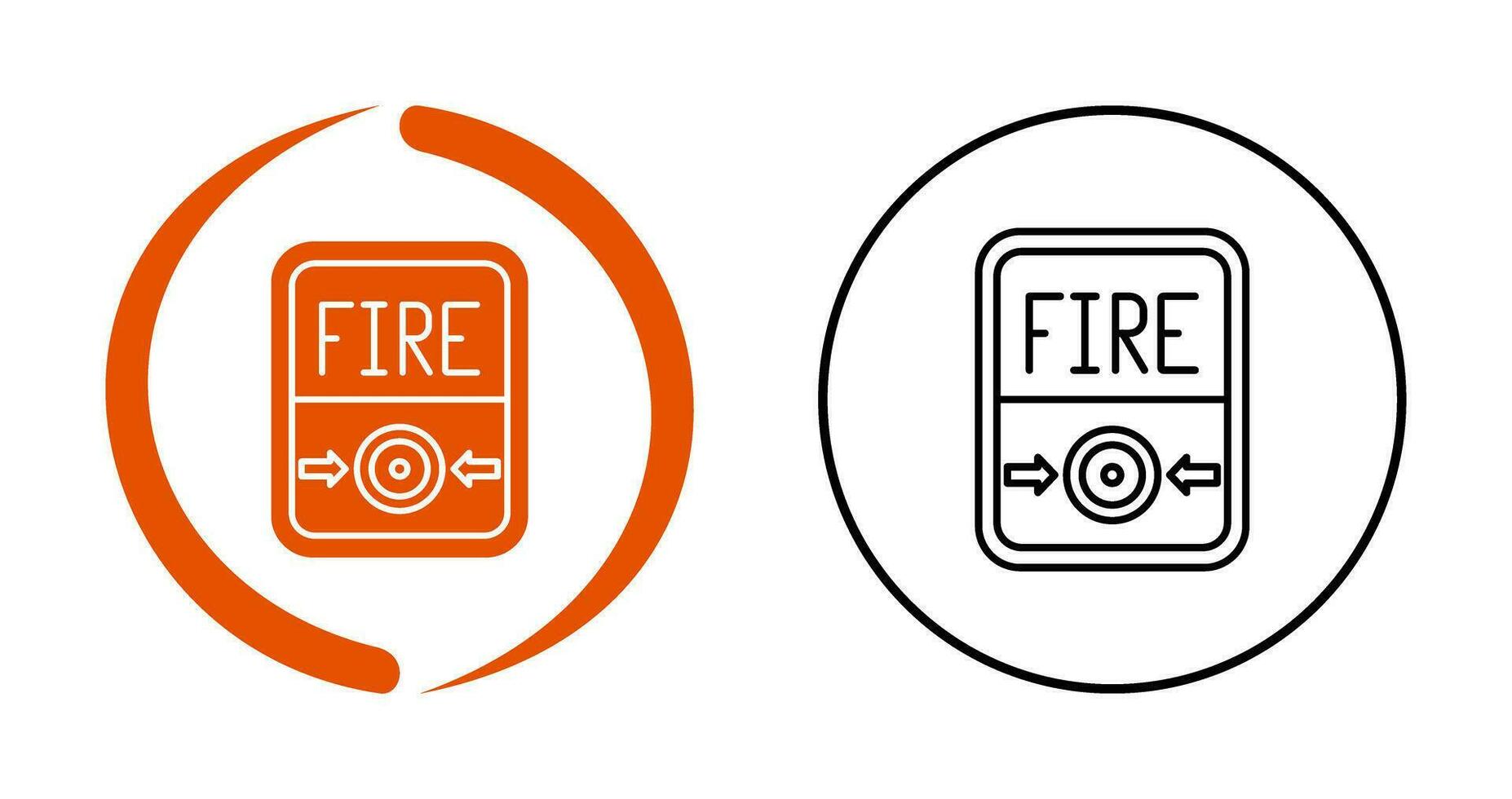 Fire Button Vector Icon