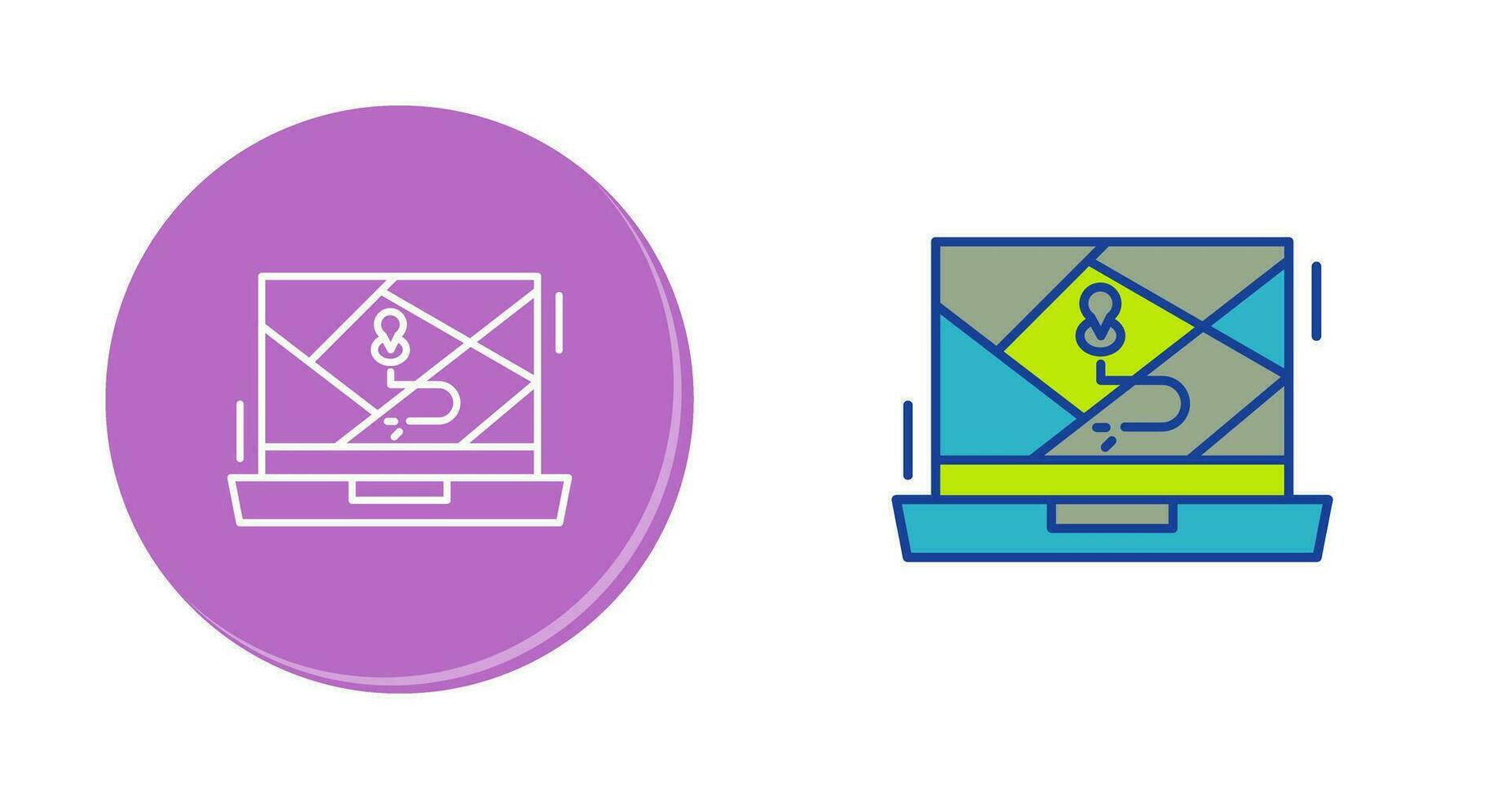 Google Map Vector Icon