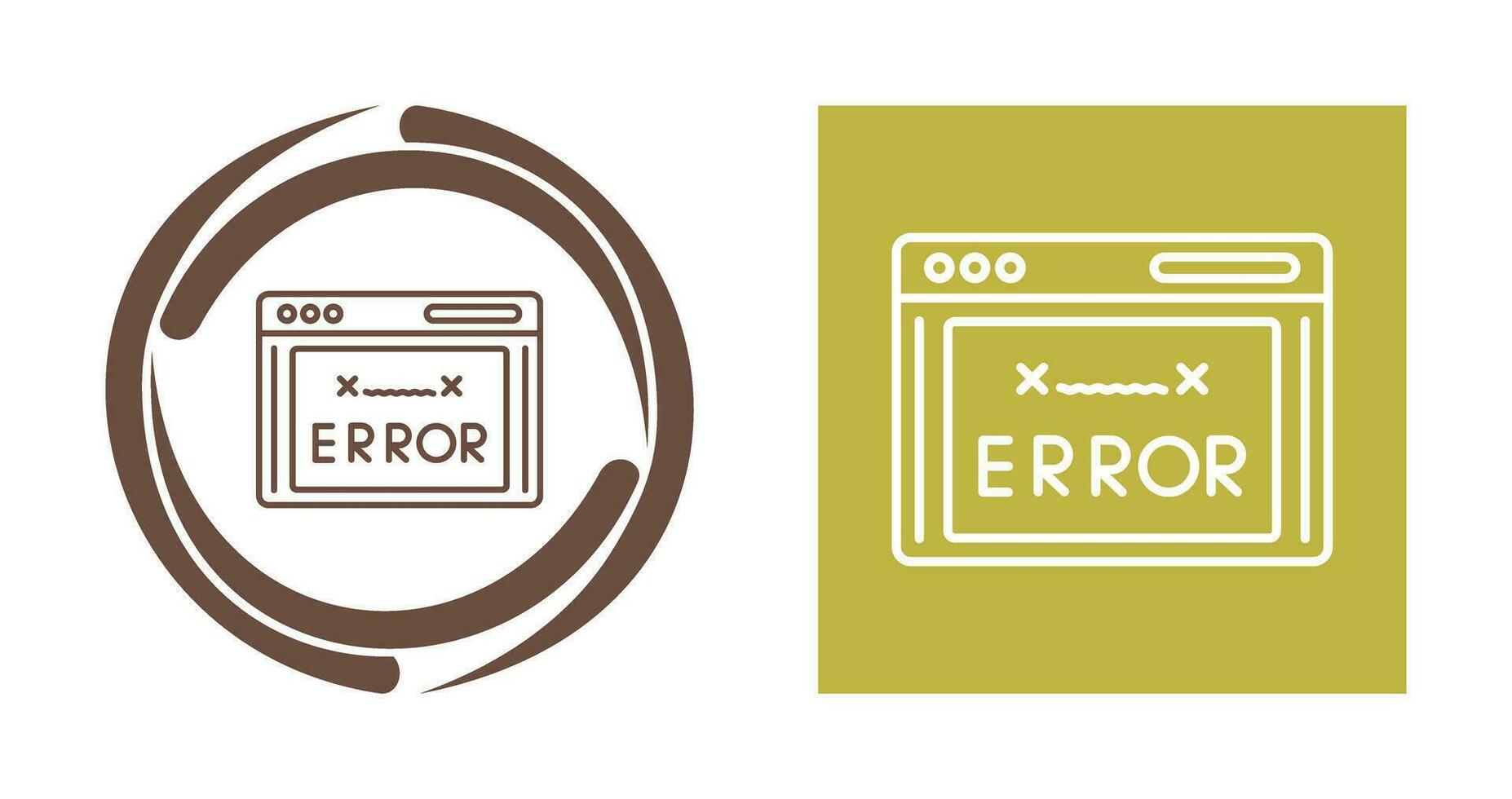 icono de vector de código de error