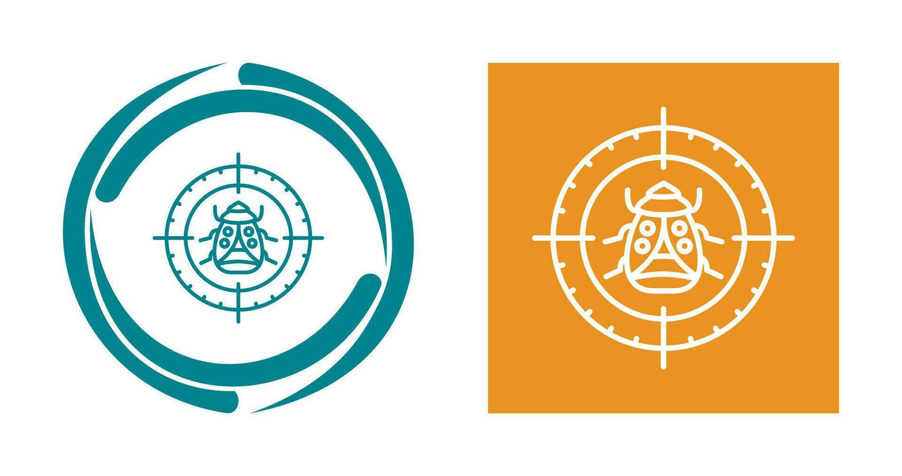 Bug Target Vector Icon