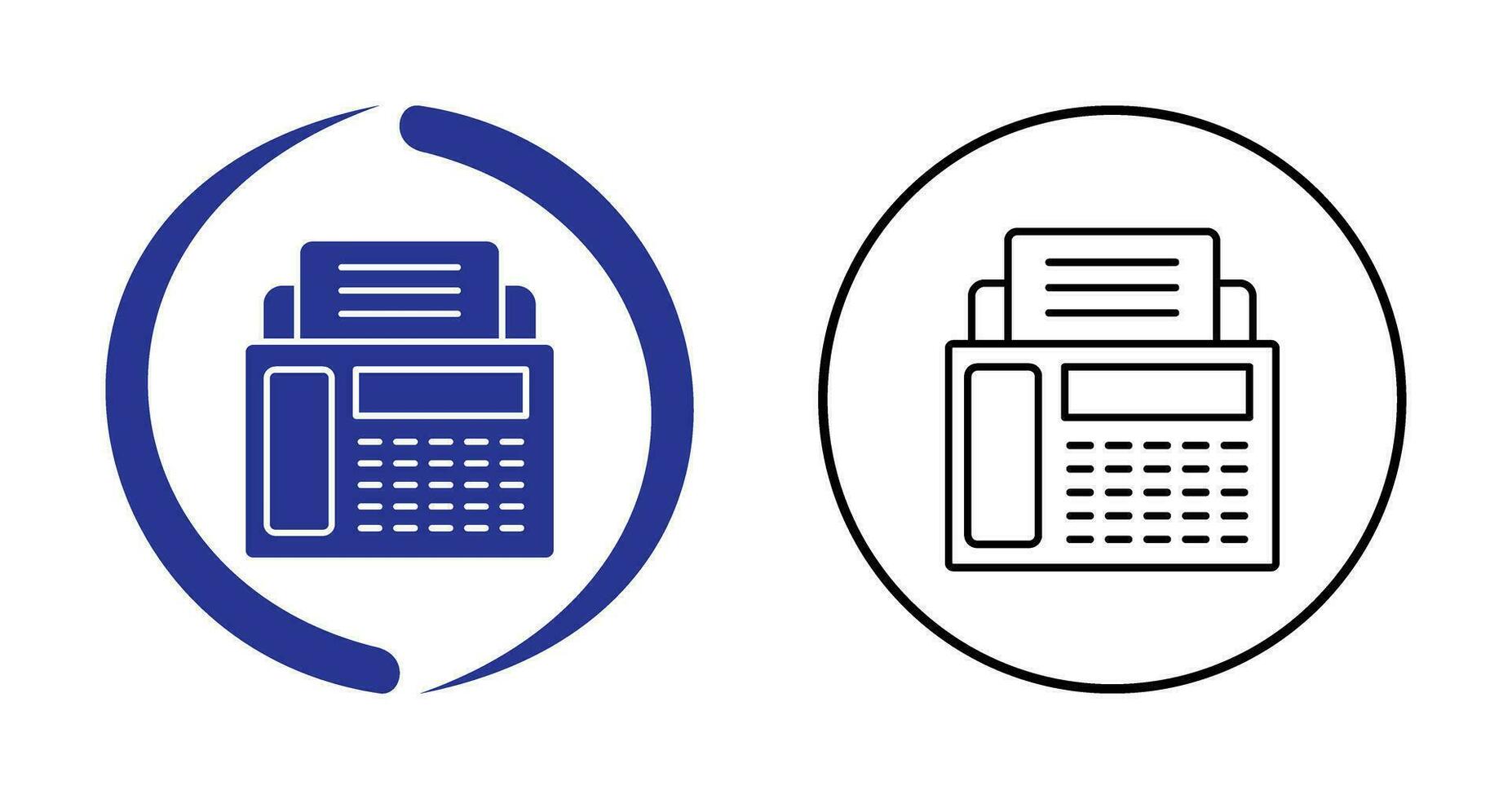 Fax Machine Vector Icon