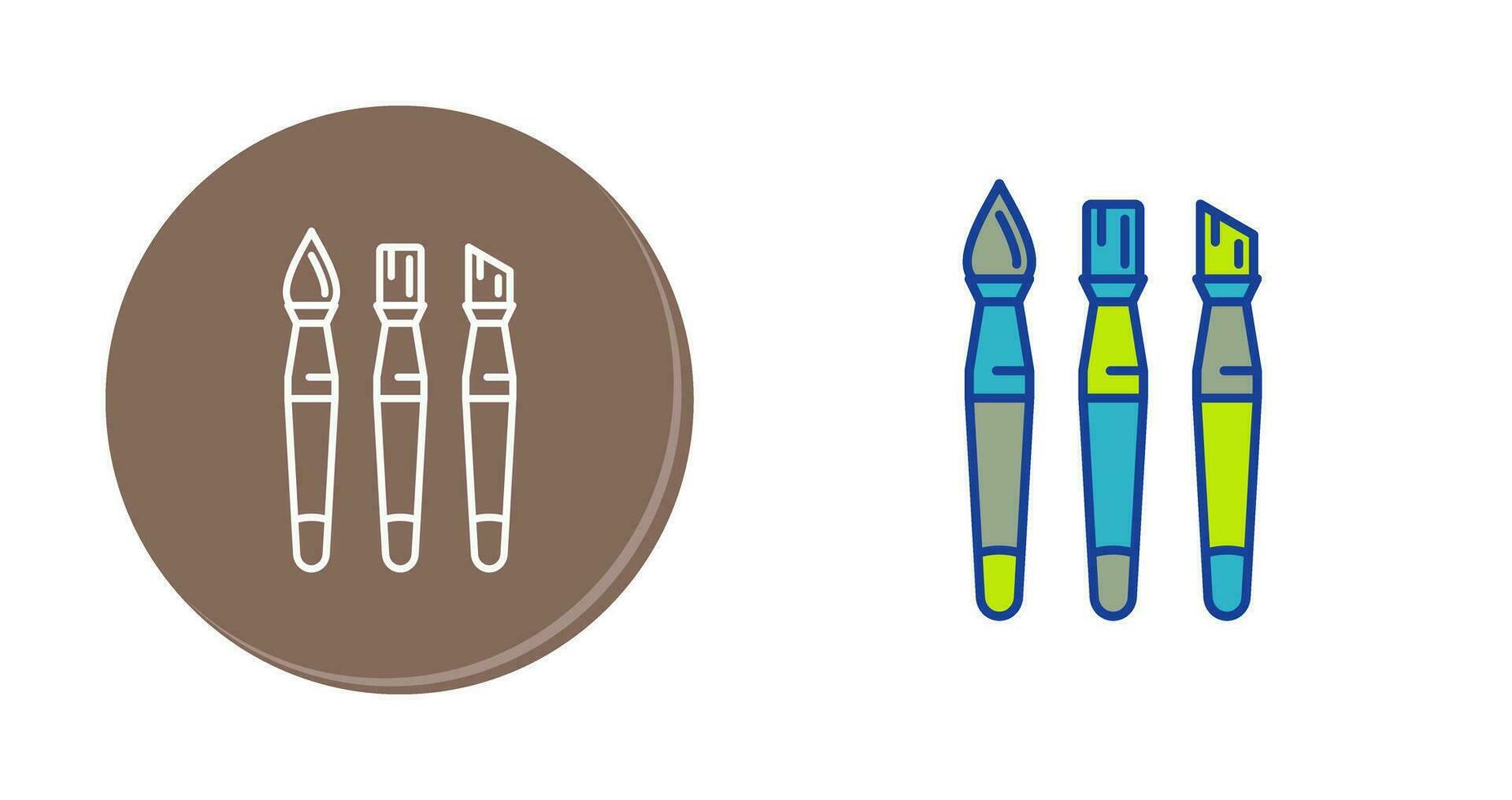 Brushes Vector Icon