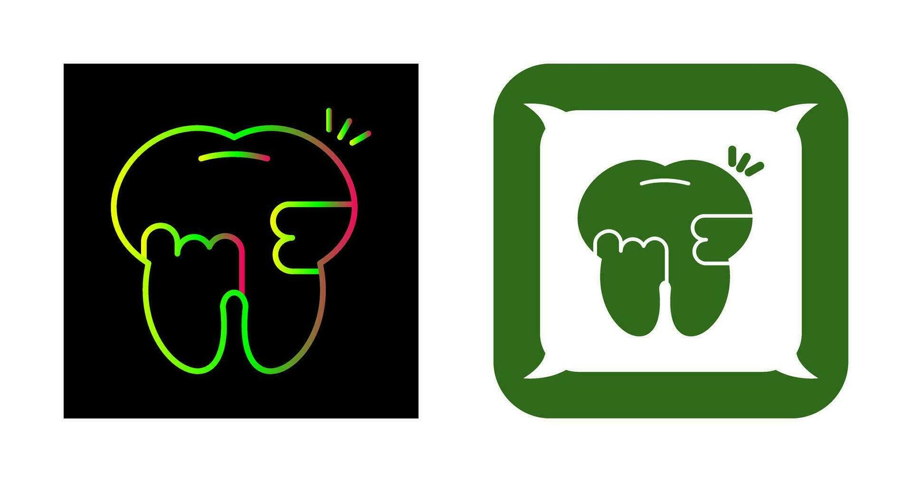 Toothache And Plaque Vector Icon