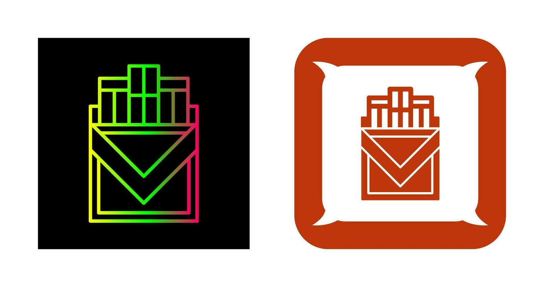 Cigarette Pack Vector Icon