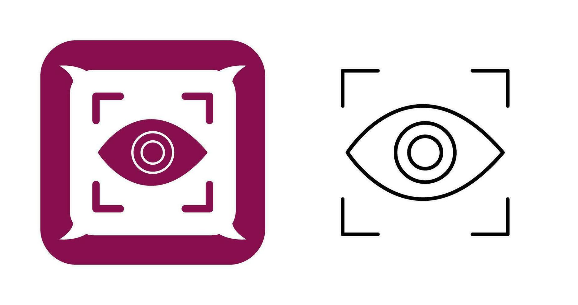 Eye Scan Vector Icon